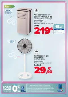 Vista previa Carrefour Aire Acondicionado válido desde el 25/05/2026 | Página: 15 | Productos: Aire acondicionado, Ventilador, Ventilador de pie