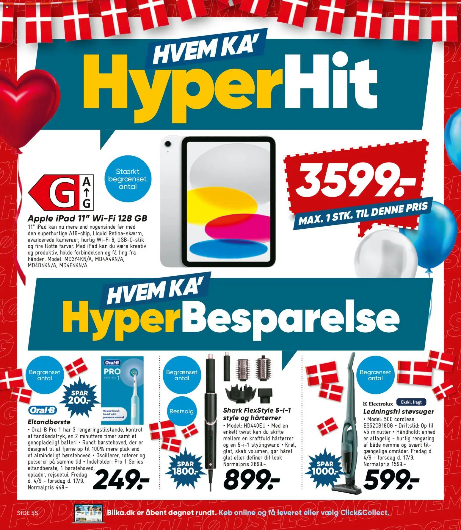 Bilka tilbudsavis – gyldig fra 04/09/2026 | Side: 2 | Produkter: Skab, Eltandbørste, Støvsuger, Hårtørrer