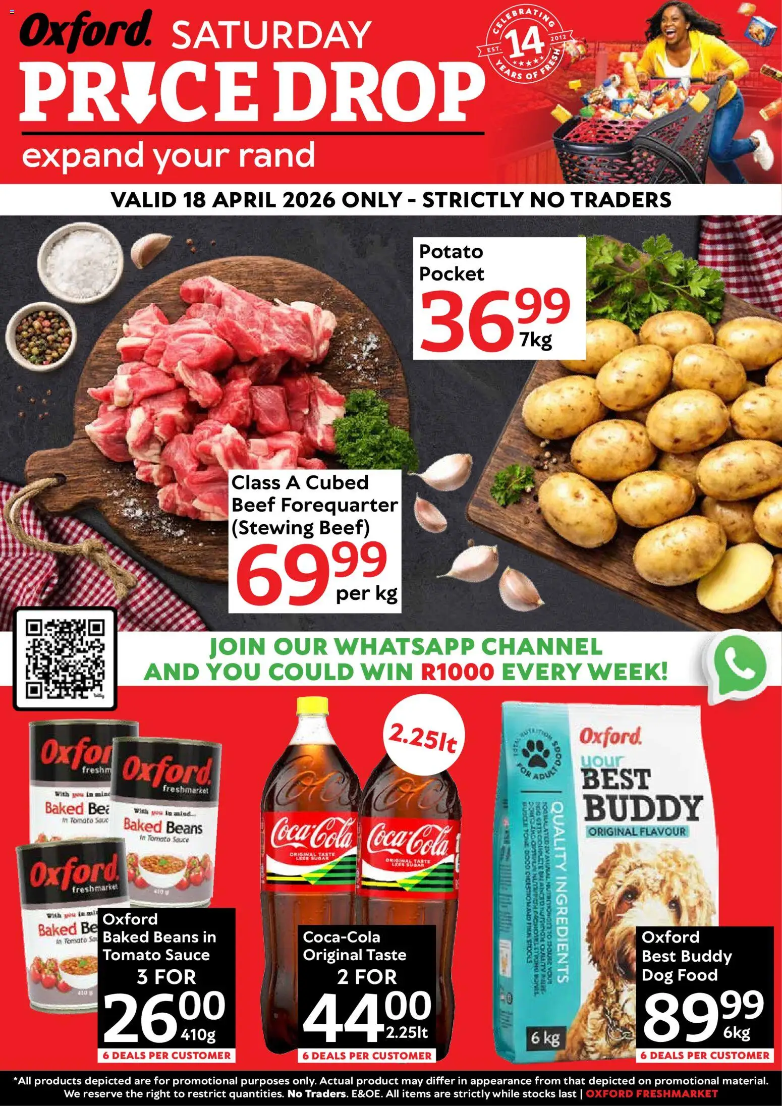 New Oxford Freshmarket catalogue – valid from 18.04.2026 | Page: 1 | Products: Beans, Tomato sauce, Sauce, Dog food