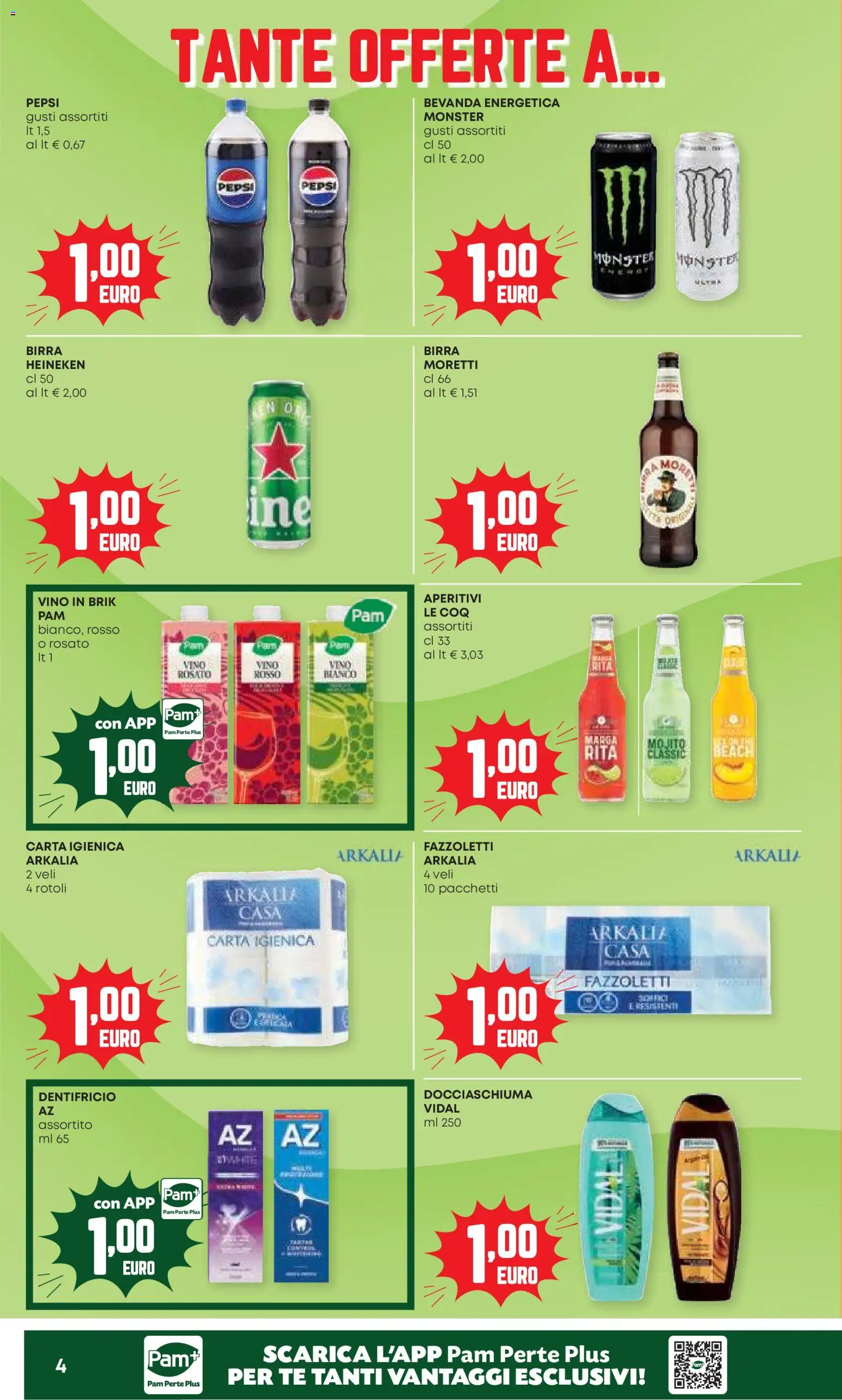 Volantino Panorama del 24/09/2026 | Pagina: 4 | Prodotti: Tè, Bevanda energetica, Heineken, Pepsi