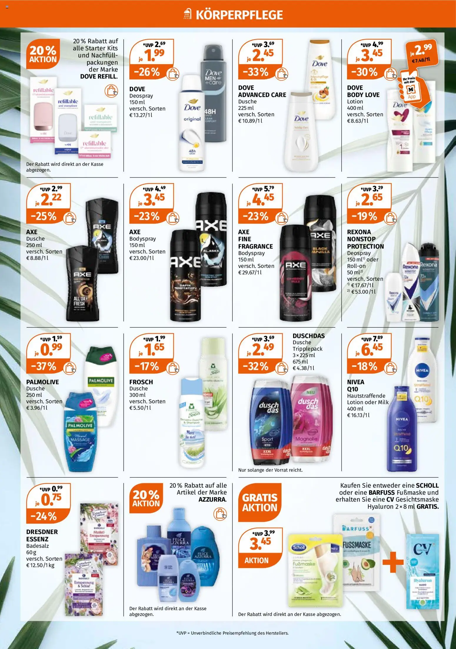 Müller Prospekt – gültig ab 29.06.2026 | Seite: 6 | Produkte: Dusche, Deospray, Gesichtsmaske, Fußmaske
