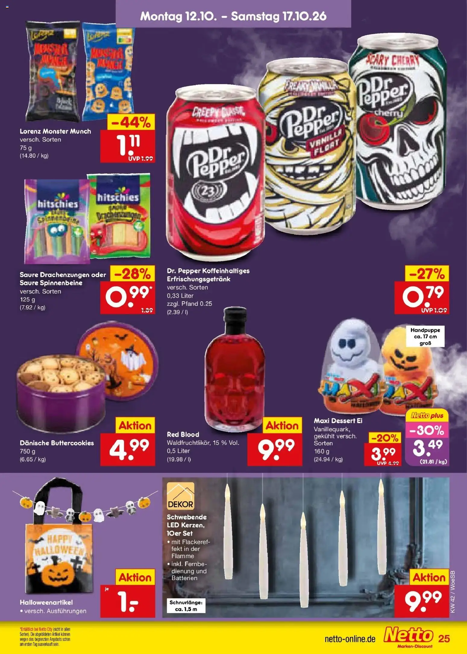 Netto Marken-Discount Prospekt Gemmingen (ab 12.10.2026) » Angebote | Seite: 33 | Produkte: Batterien, Monster