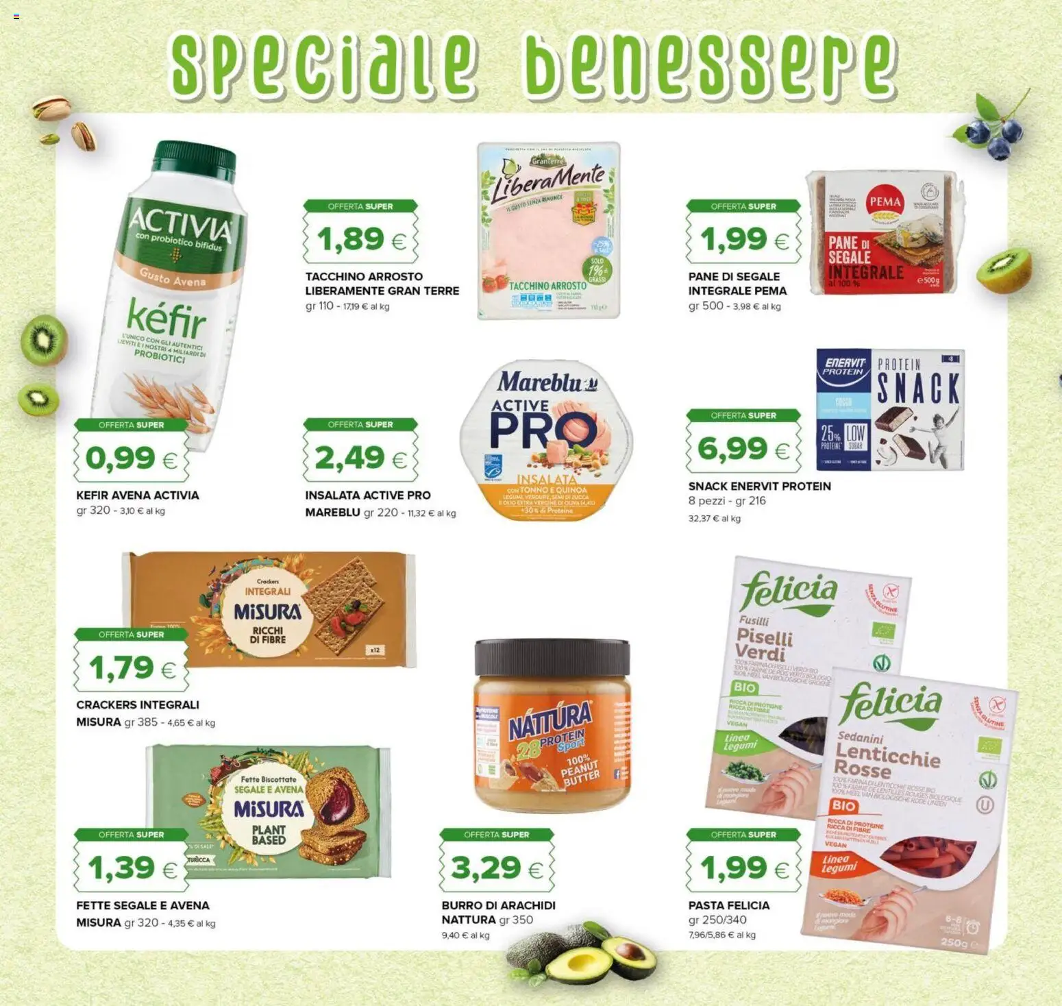 Volantino Oasi del 21.05.2026 | Pagina: 10 | Prodotti: Lenticchie, Zucca, Burro di arachidi, Fette biscottate
