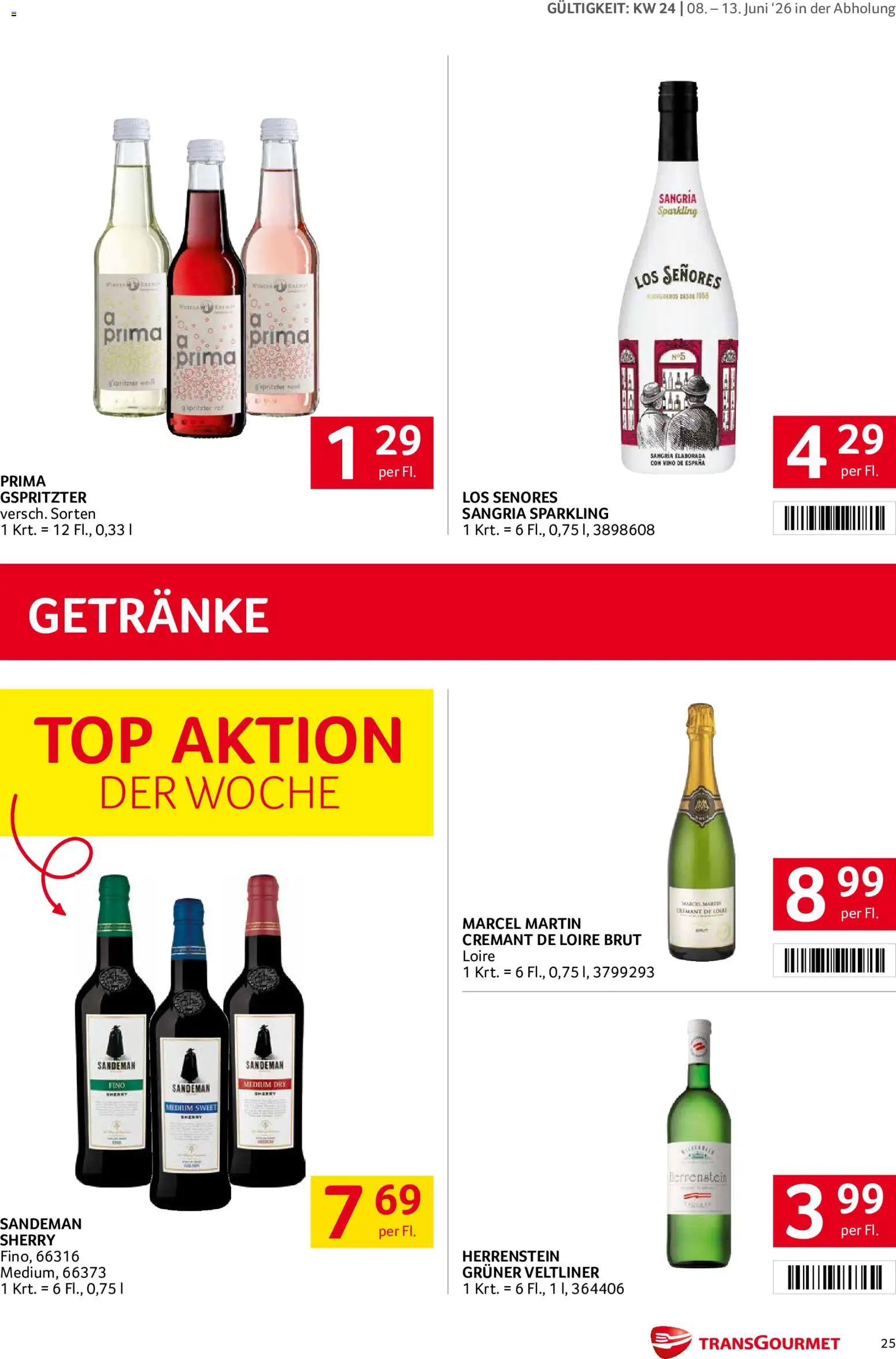 Transgourmet Flugblatt gültig ab 08.06.2026 | Seite: 25