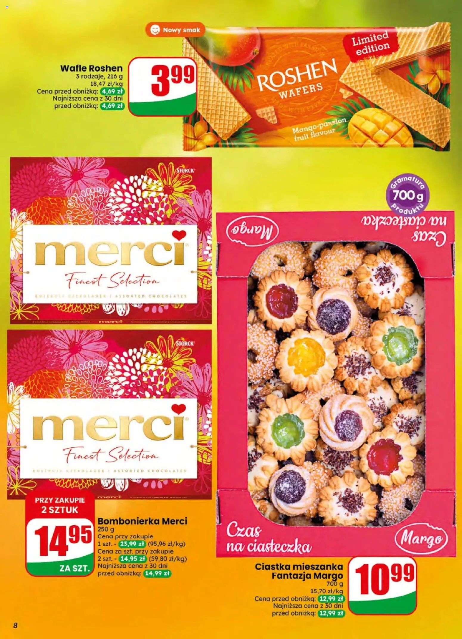 Dino gazetka od 05.08.2026 | Strona: 8 | Produkty: Wafle, Bombonierka, Merci, Ciastka