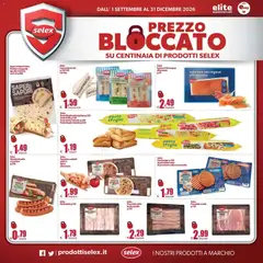 Anteprima del volantino Elite Supermercati volantino Spesa Difesa Selex valido a partire dal 01/09/2026 | Pagina: 6 | Prodotti: Pancetta, Maionese, Tacchino, Mozzarella