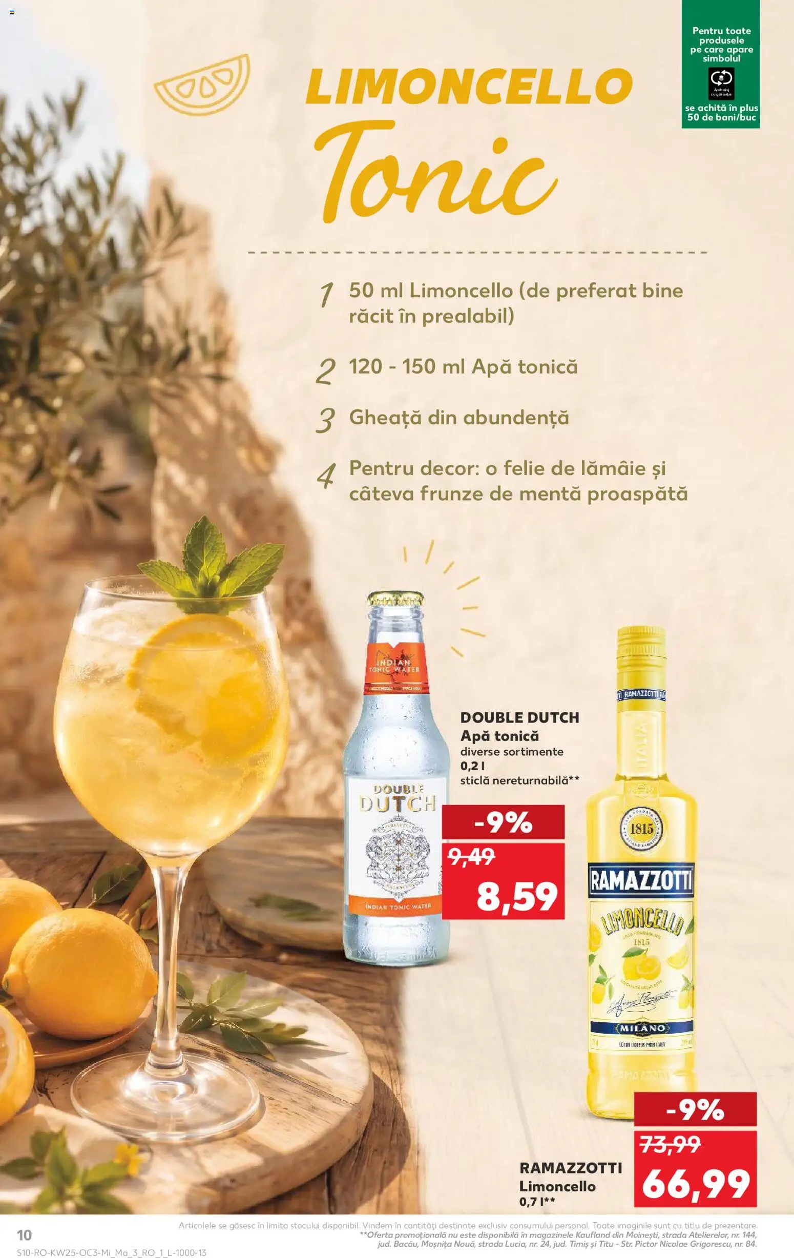 Noul catalog Kaufland – valabil de la 17.06.2026 | Pagină: 10 | Produse: Apă, Lămâie