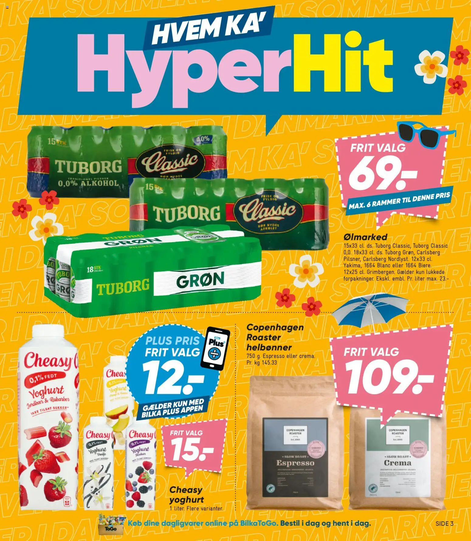 Bilka tilbudsavis – gyldig fra 10/07/2026 | Side: 3 | Produkter: Rammer, Rabarber, Yoghurt, Jordbær