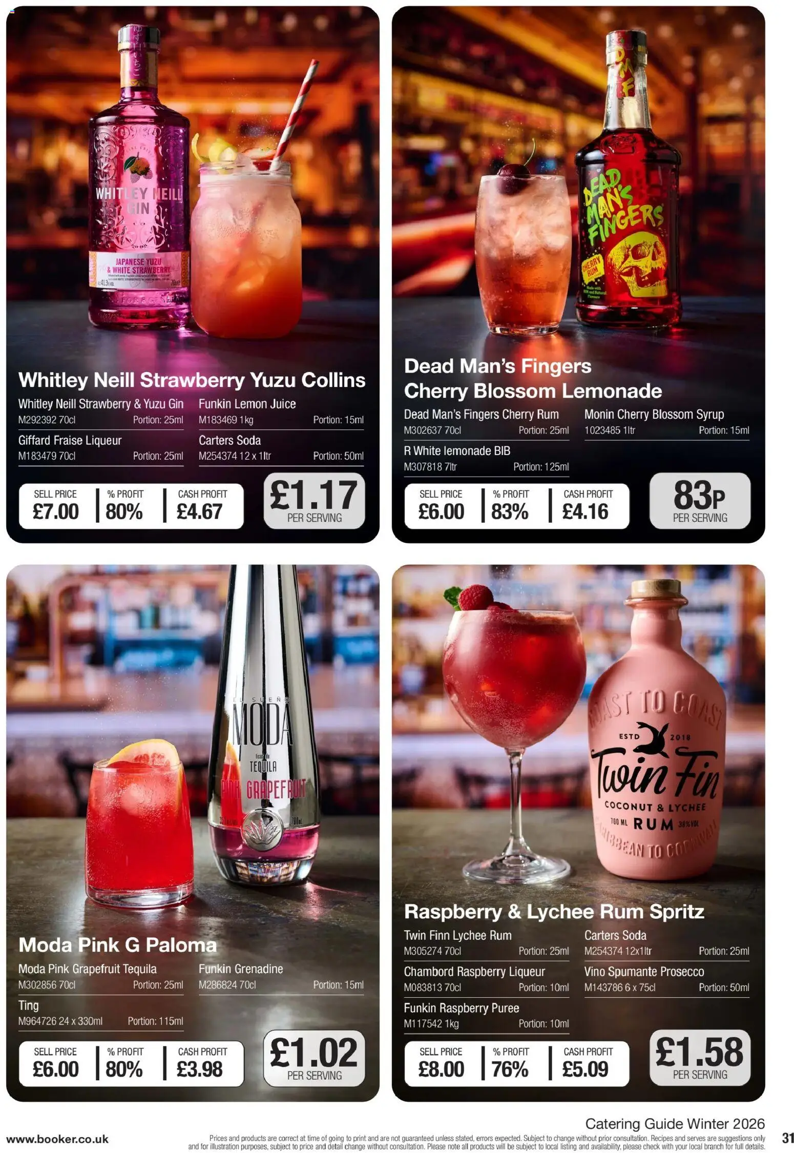 {H1} | Page: 31 | Products: Juice, Gin, Grapefruit, Tequila