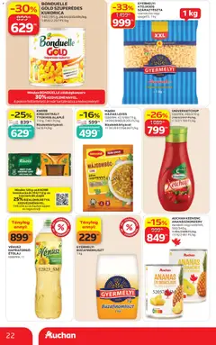 Auchan akciós újság - amely érvényes a következő dátumtól: 18.06.2026 | Oldal: 22