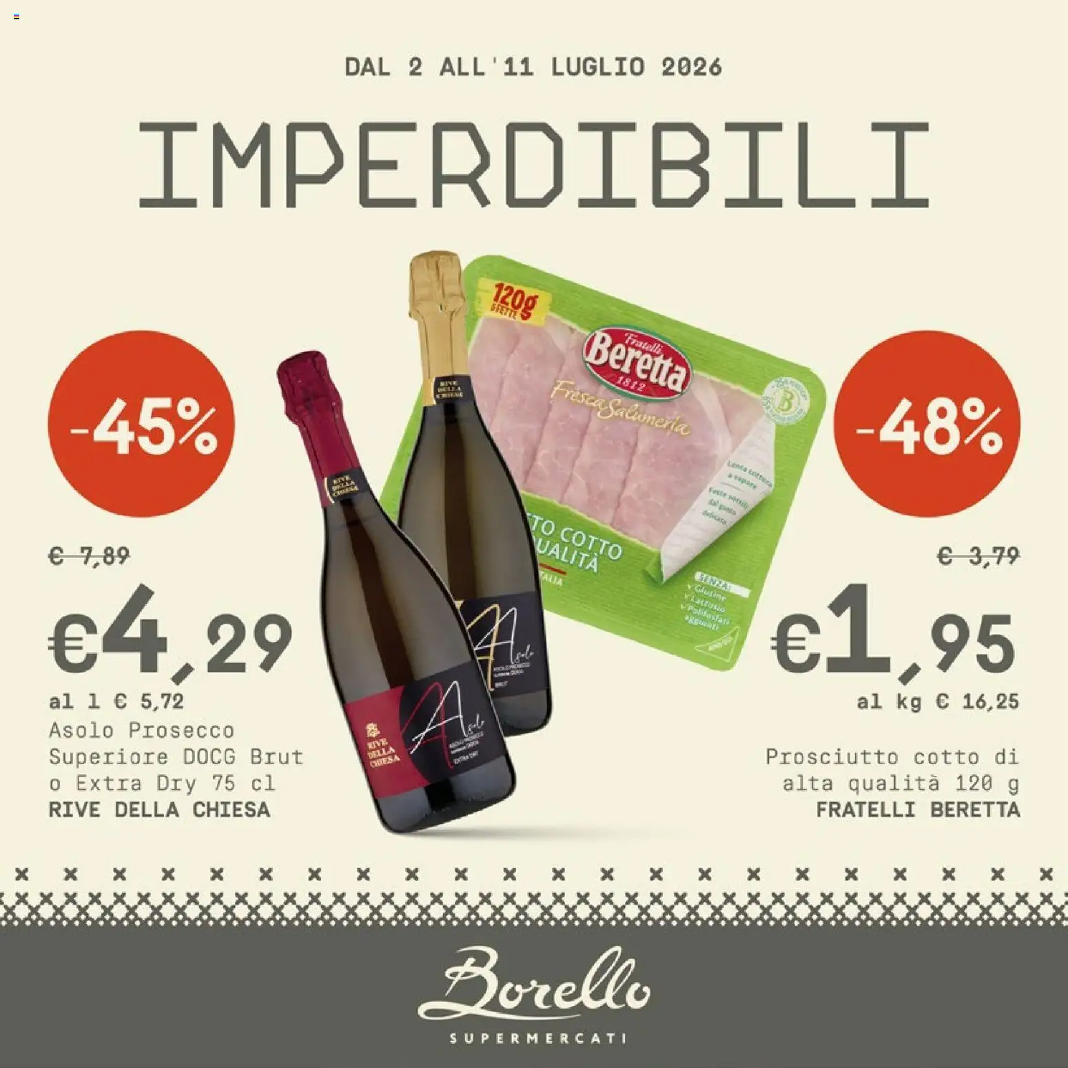 Volantino Borello Supermercati del 02/07/2026 | Pagina: 1