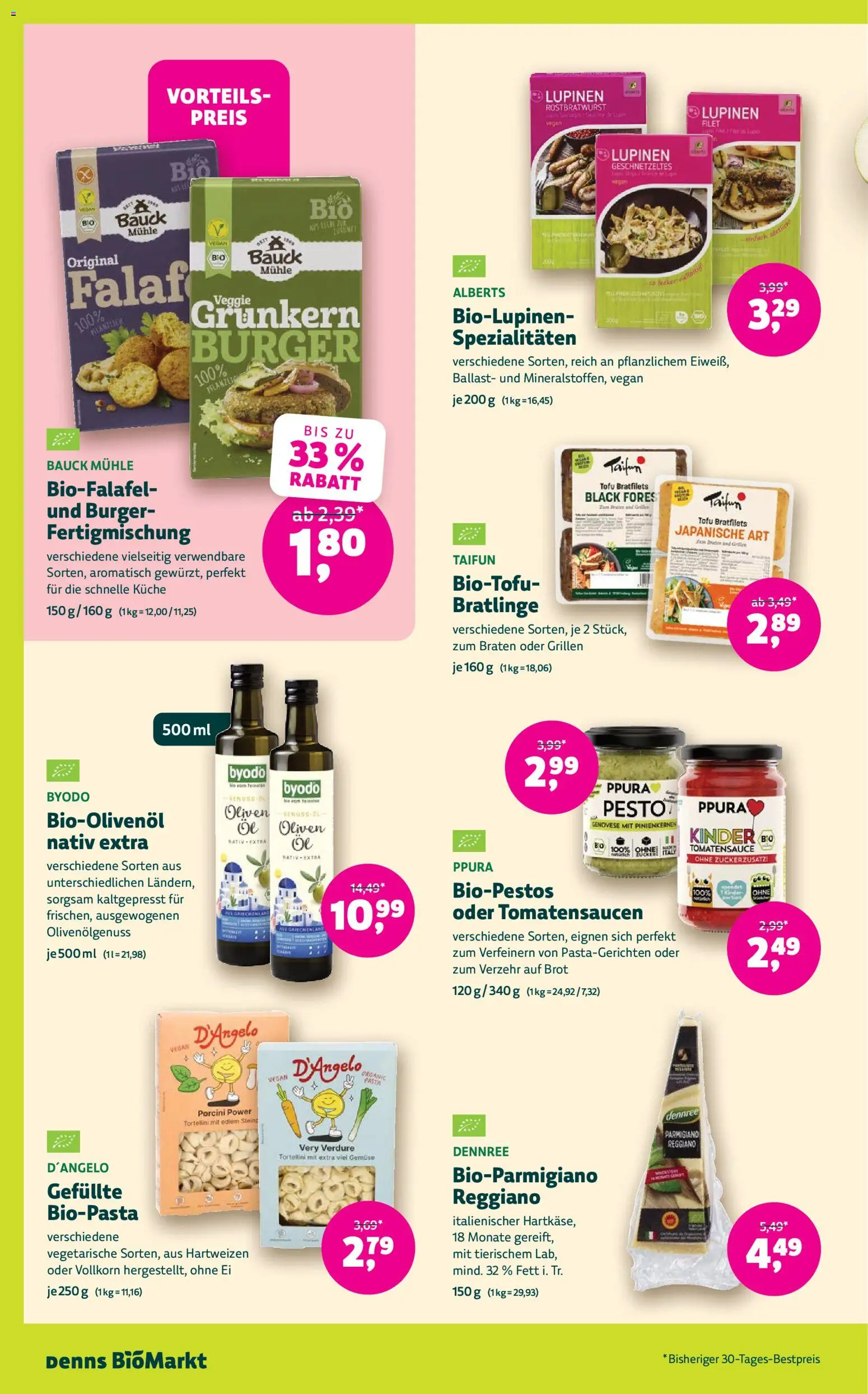 Denns BioMarkt Angebote gültig ab 09.09.2026 | Seite: 8 | Produkte: Oliven, Mühle, Tofu, Brot