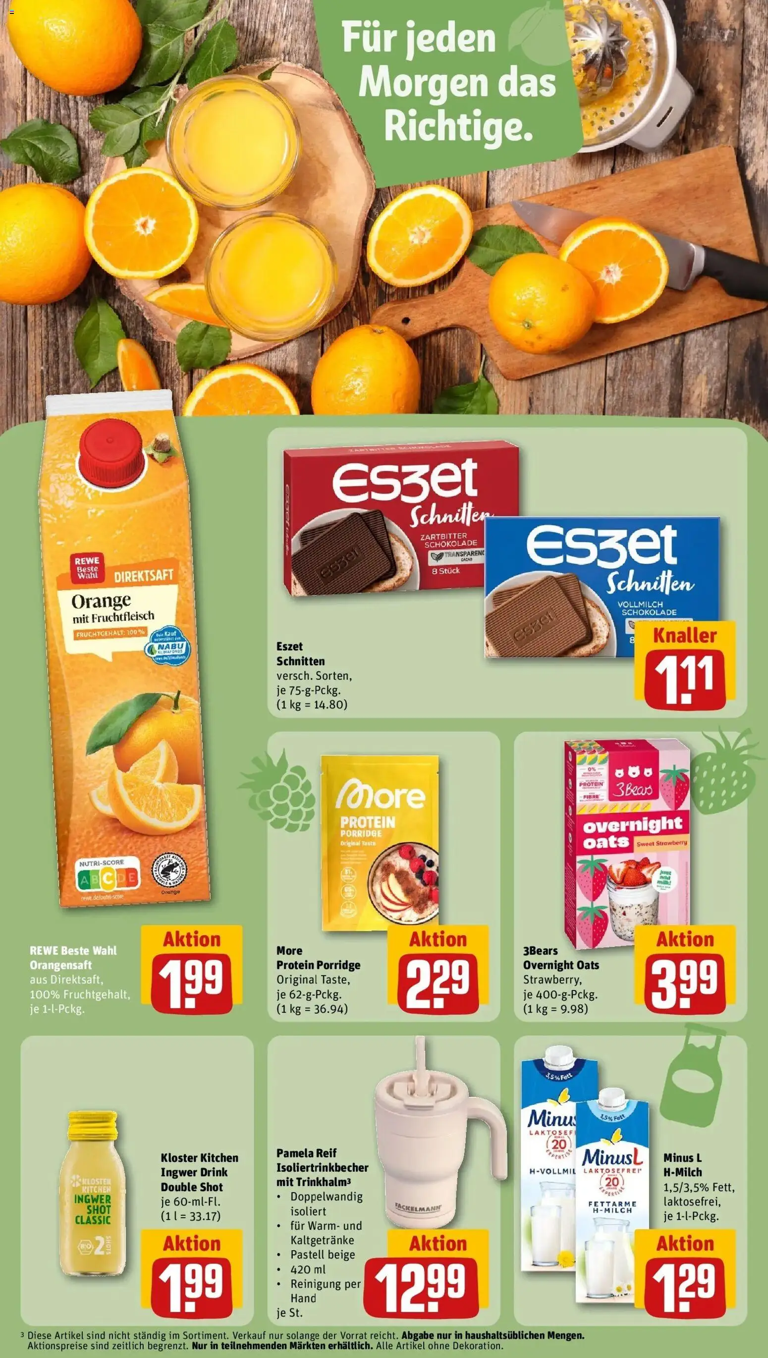 Rewe Prospekt Scheuerfeld – gültig ab 27.07.2026 | Seite: 11 | Produkte: Schokolade, Orangensaft