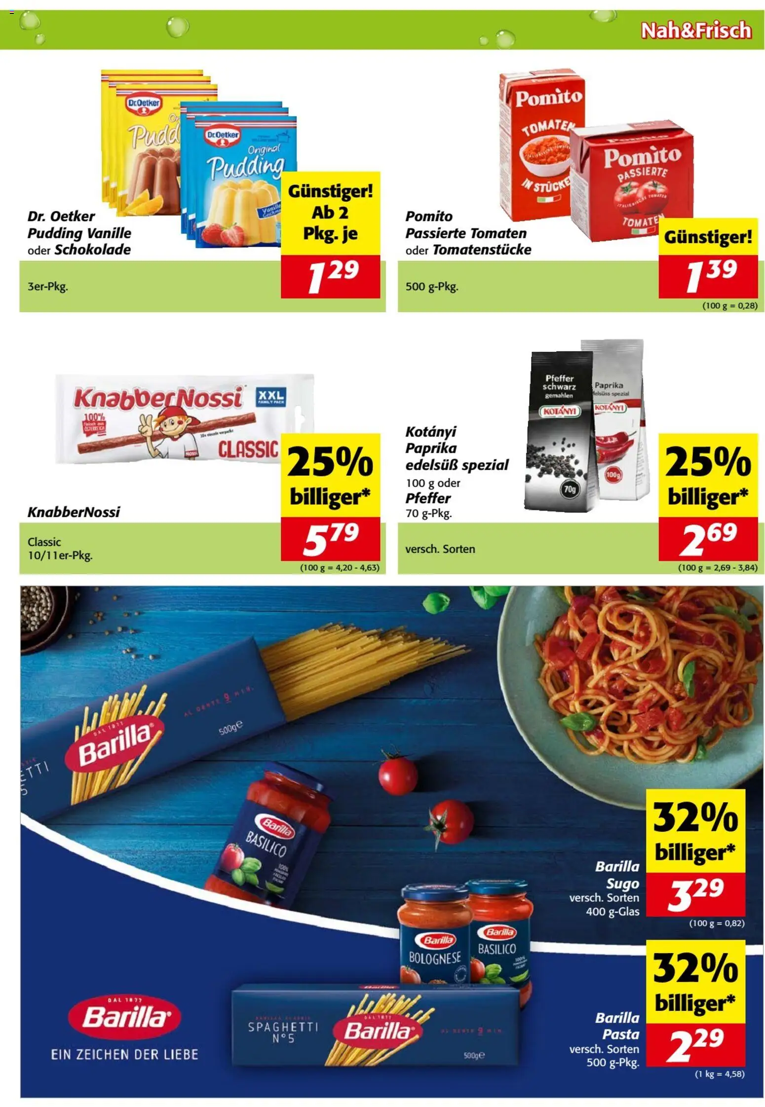 Nah und Frisch Flugblatt gültig ab 24.06.2026 | Seite: 5 | Produkte: Pasta, Hajdina liszt, Schokolade, Tomaten