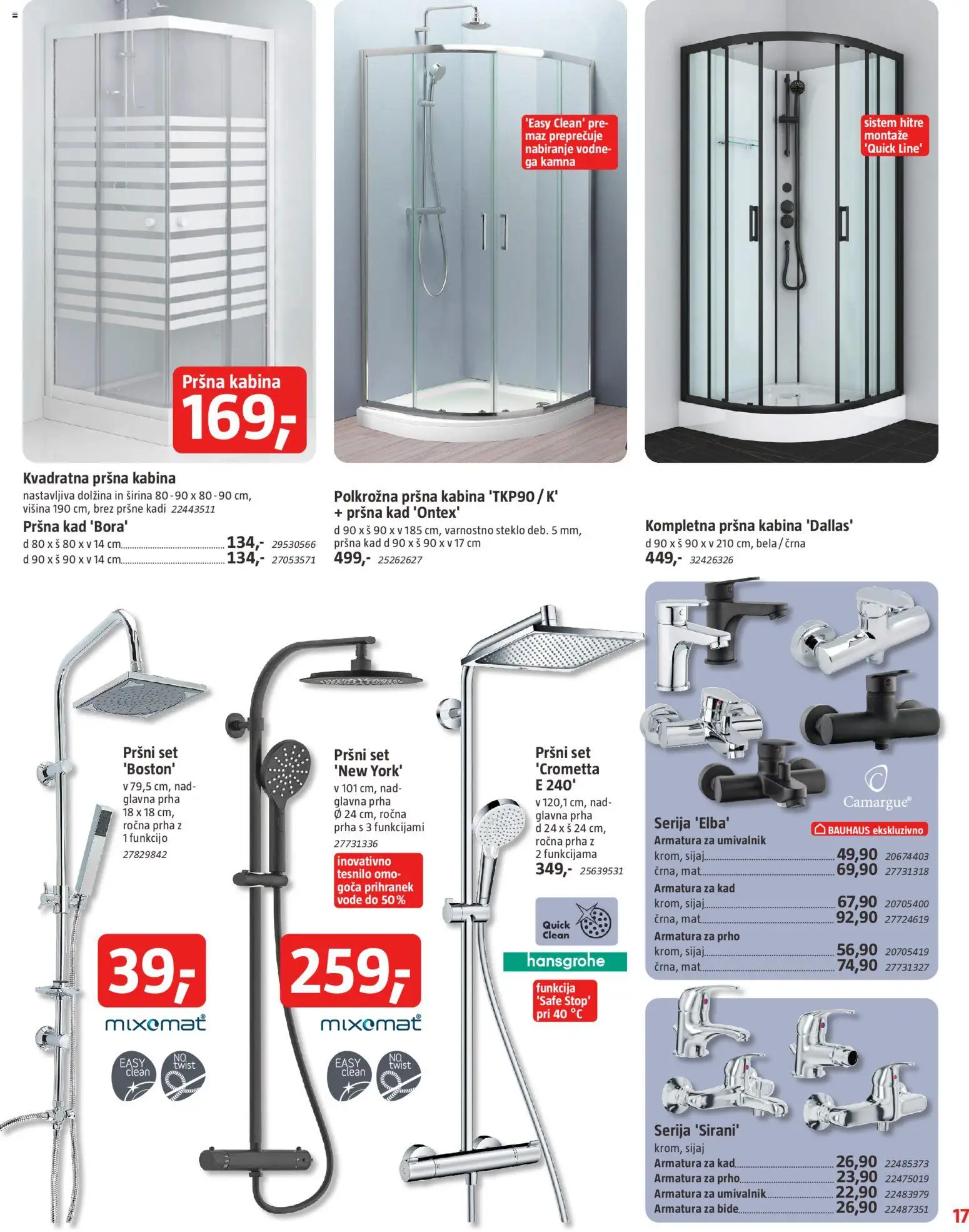 Novi Bauhaus katalog ponudbe – veljaven od 01.07.2026 | Stran: 17