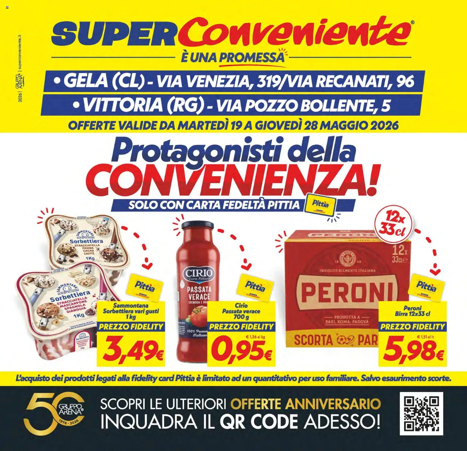 Volantino SuperConveniente del 19.05.2026 | Pagina: 1 | Prodotti: Caffè, Panna, Cacao, Stracciatella