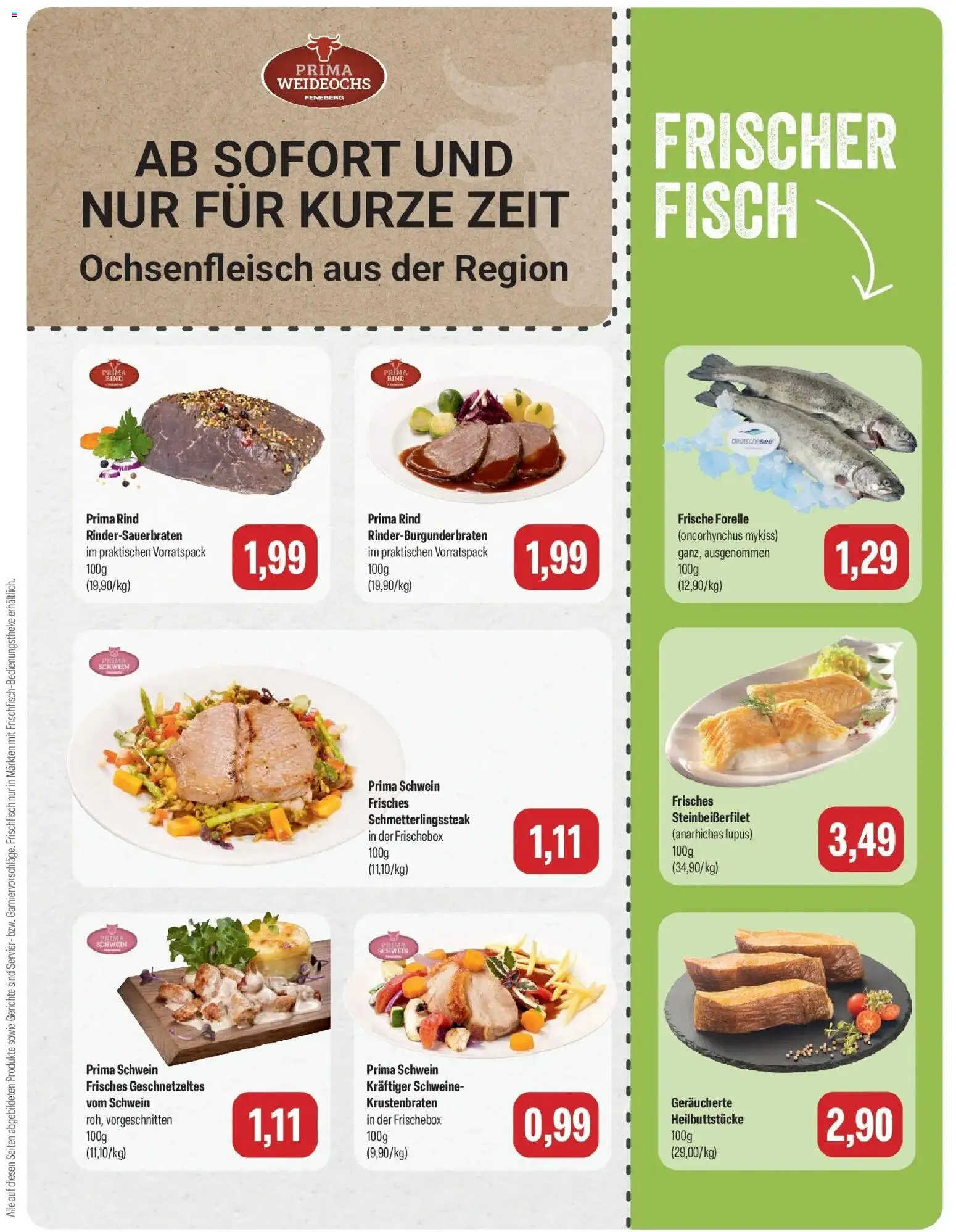 Feneberg Aktuelle Angebote (ab 12.10.2026) zum Blättern | Seite: 3 | Produkte: Krustenbraten, Fisch, Gerichte