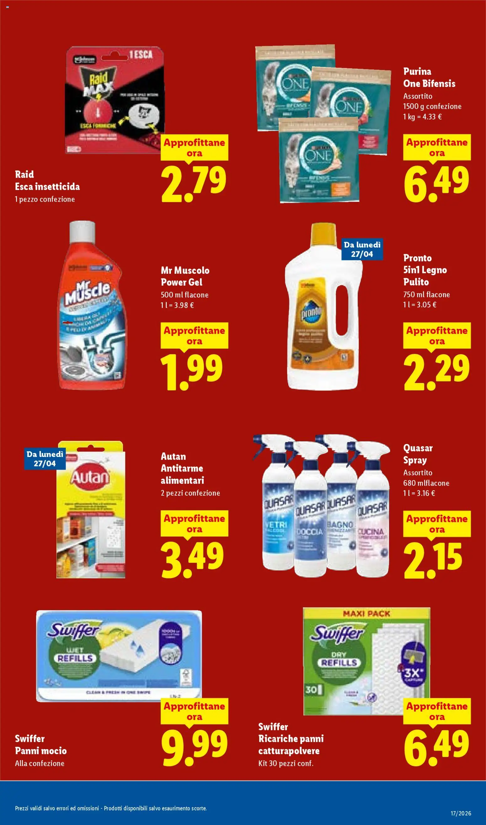 Volantino Lidl del 23.04.2026 | Pagina: 21 | Prodotti: Mocio, Insetticida, Bagno