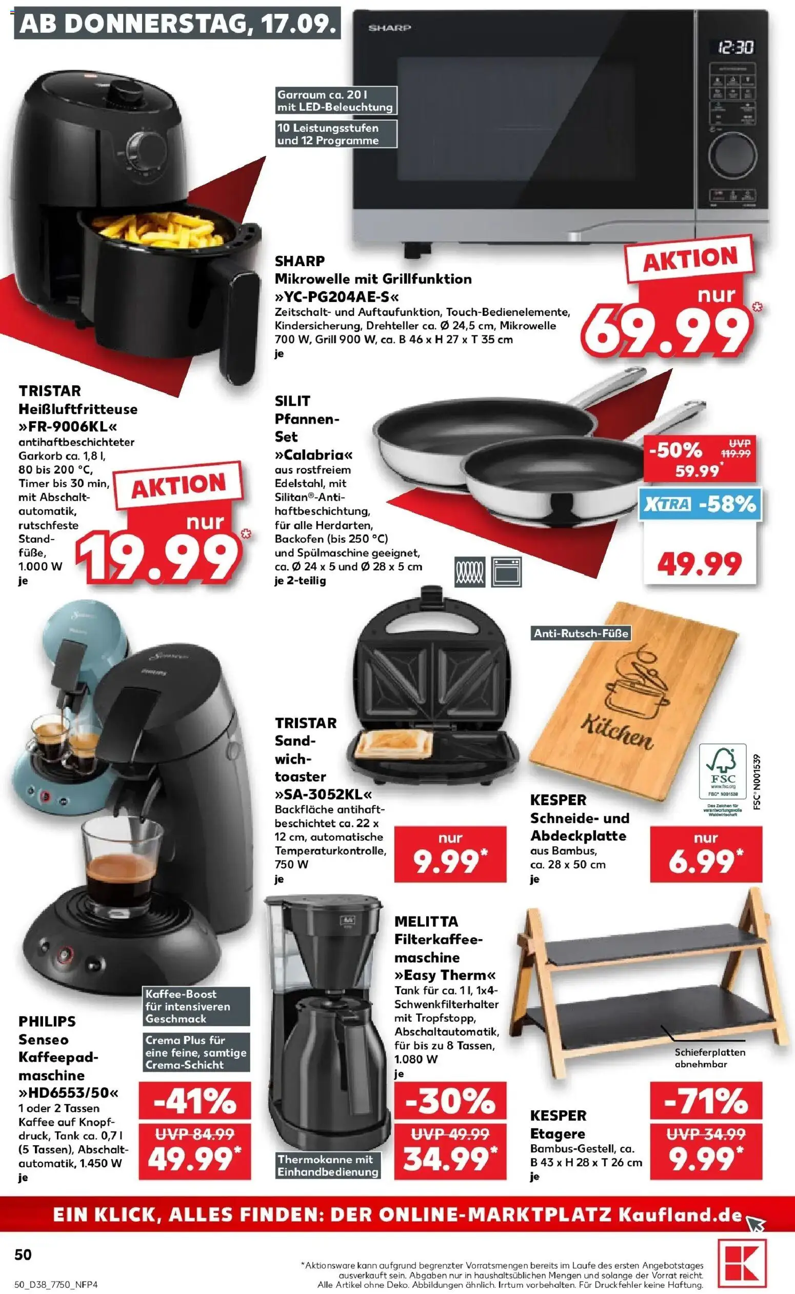 Prospekt Kaufland ab 14.09.2026 » Angebote Online zum Blättern | Seite: 62 | Produkte: Philips, Grill, Toaster, Kaffee