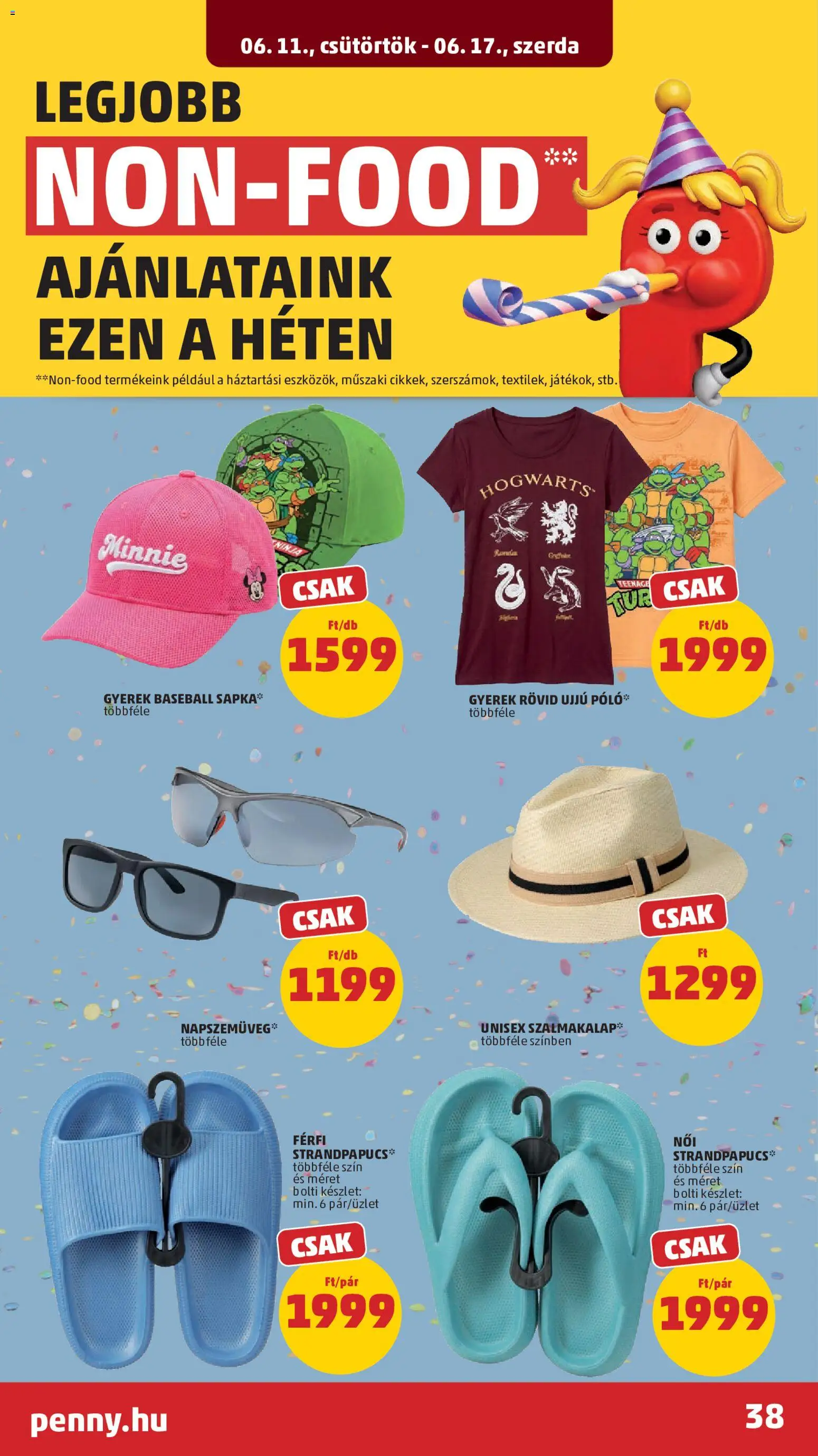 PENNY akciós ujság - amely érvényes a következő dátumtól: 11.06.2026 | Oldal: 42 | Termékek: Szalmakalap