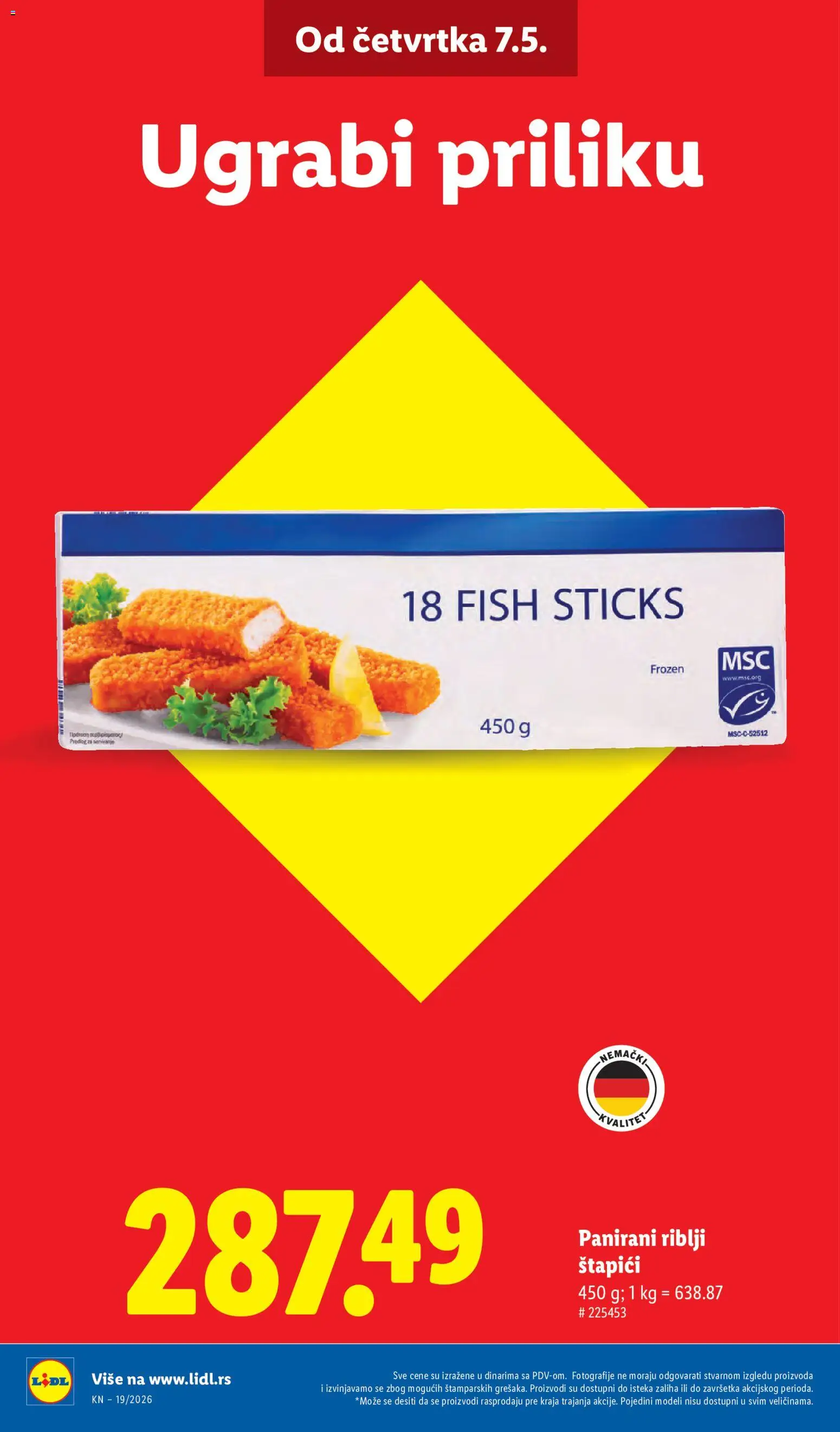 Lidl katalog - važi od 07.05.2026 | Strana: 6 | Proizvode: Riblji štapići