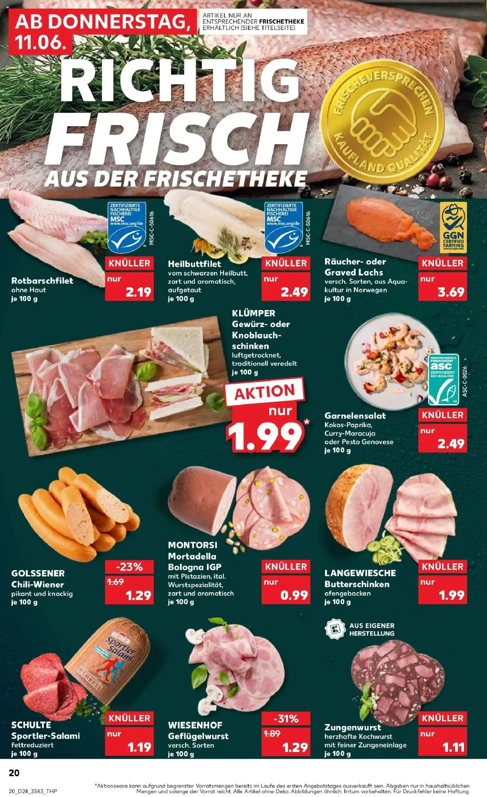 Kaufland Prospekt Strausberg – gültig ab 08.06.2026 | Seite: 29 | Produkte: Butter, Lachs, Knoblauch, Schinken