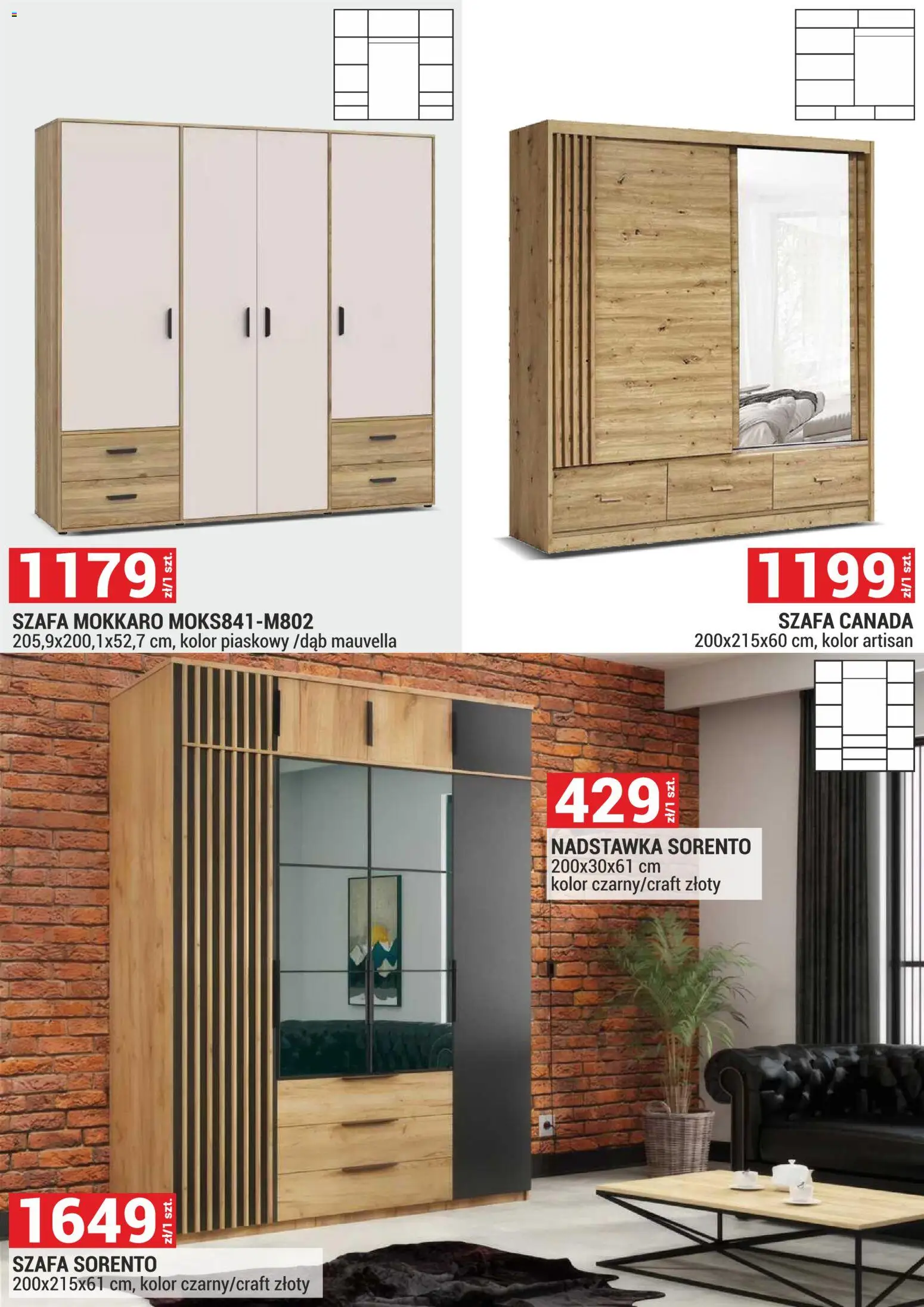 Merkury Market gazetka - Meble, Wypoczynki, Materace od 01.07.2026 | Strona: 28 | Produkty: Szafa