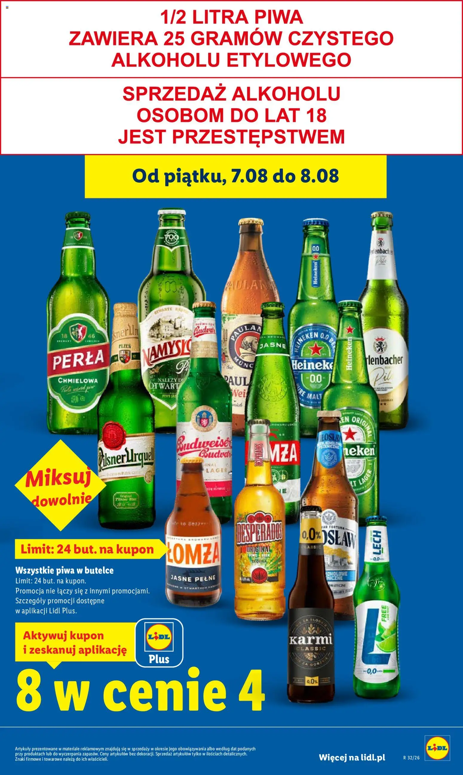 Lidl Polsko leták od 06.08.2026 | Strana: 11 | Produkty: Heineken, Budvar, Desperados, Perla