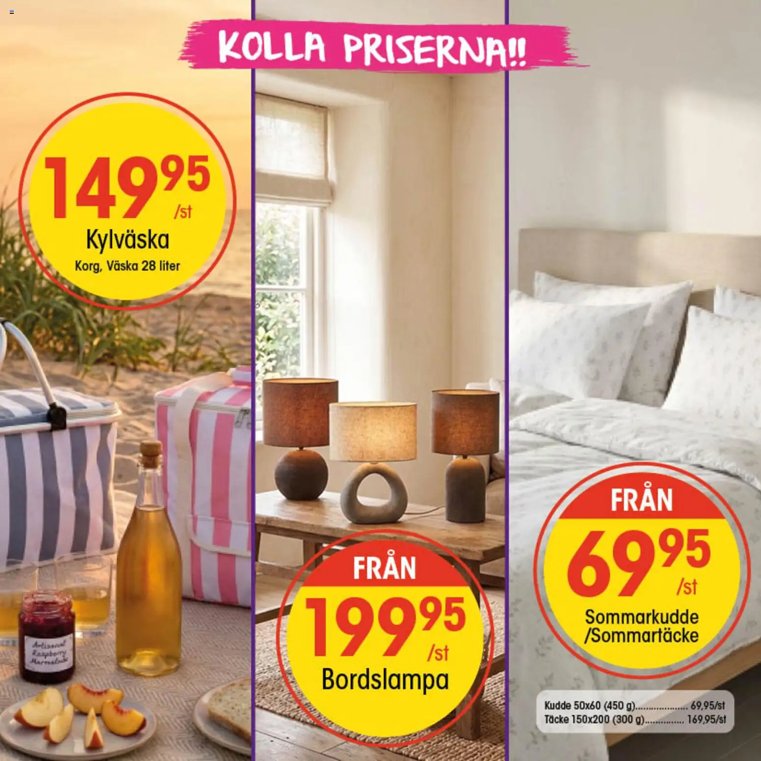 EKO reklamblad aktuell från 01.06.2026 | Sida: 9 | Produkter: Bordslampa, Täcke, Väska, Kylväska