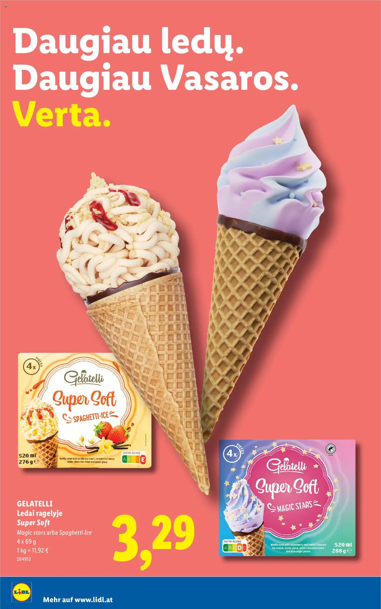 LIDL akcijos nuo 08.06.2026 | Puslapis: 16 | Prekių: Ledai