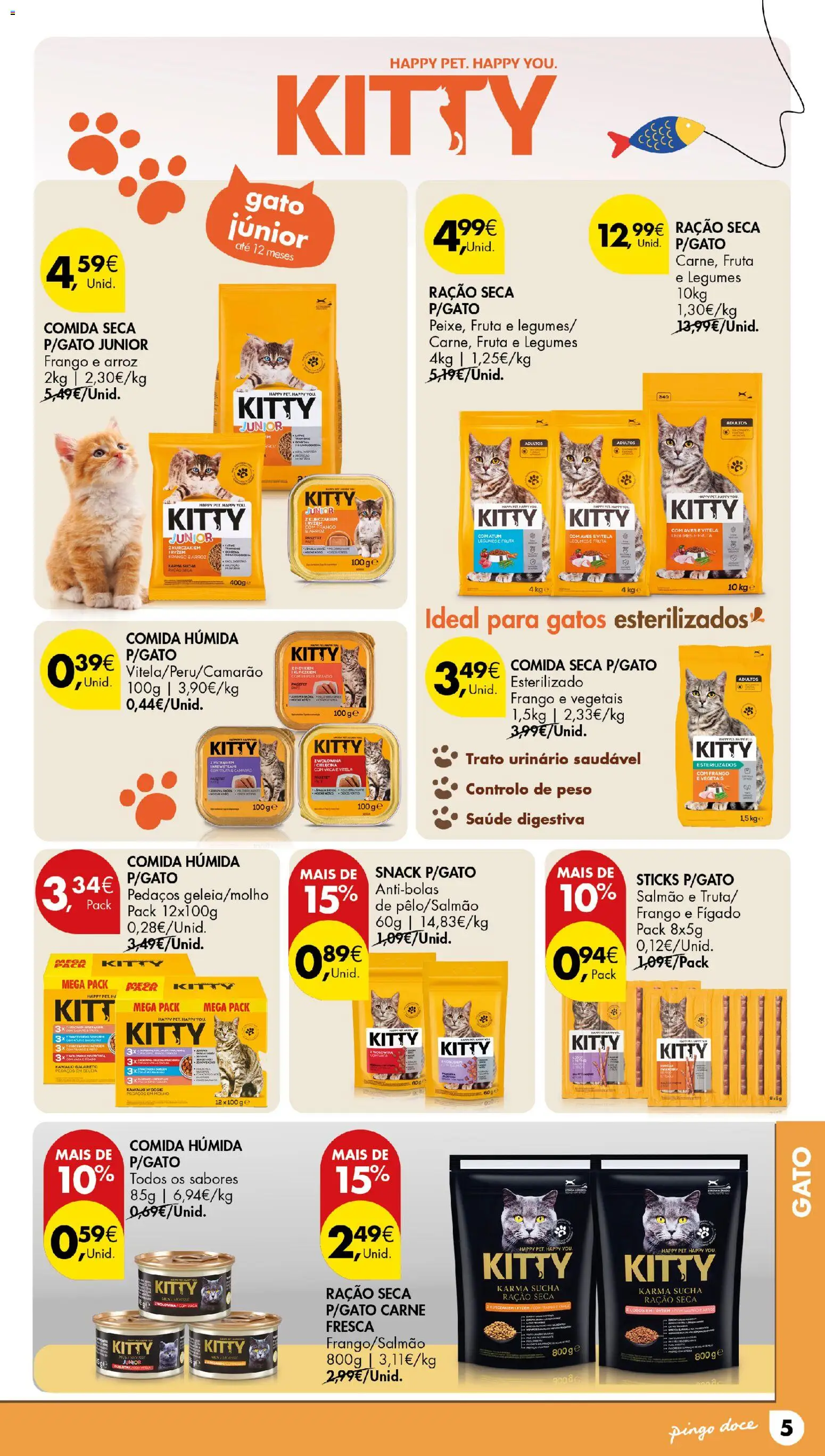 Pingo Doce Petfood Açores │ válido de 28.05.2026 | Página: 5 | Produtos: Atum, Frango, Salmão, Arroz