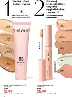 Pogląd oferty "Oriflame Katalog 10 2026" - ważna od 08.07.2026 | Strona: 36 | Produkty: Korektor, krem BB, Krem