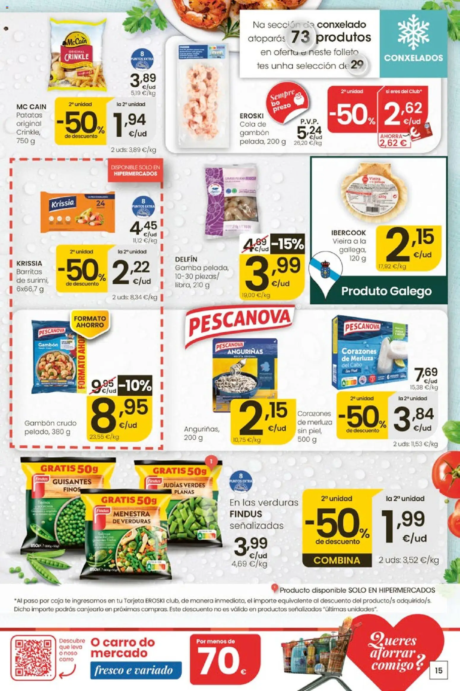 Eroski Quieres ahorrar conmigo │ válido desde el 14.05.2026 | Página: 15 | Productos: Té, Caja, Gamba