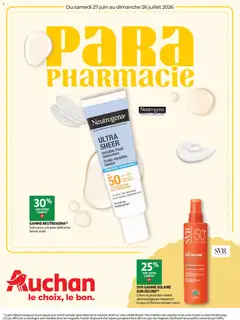 Auchan - Parapharmacie, beauté - Voorbeeld van een folder van Auchan, geldig van 27/06/2026
