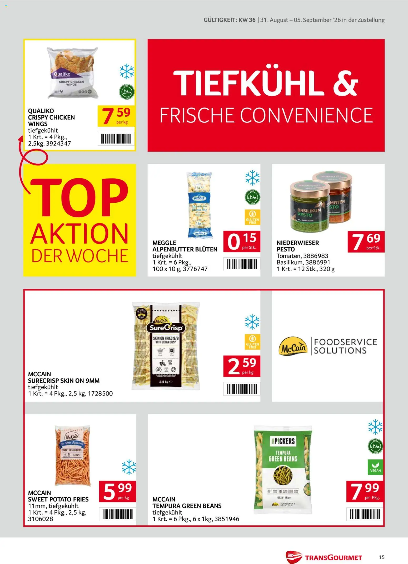 Transgourmet Zustellaktion gültig ab 31.08.2026 | Seite: 15