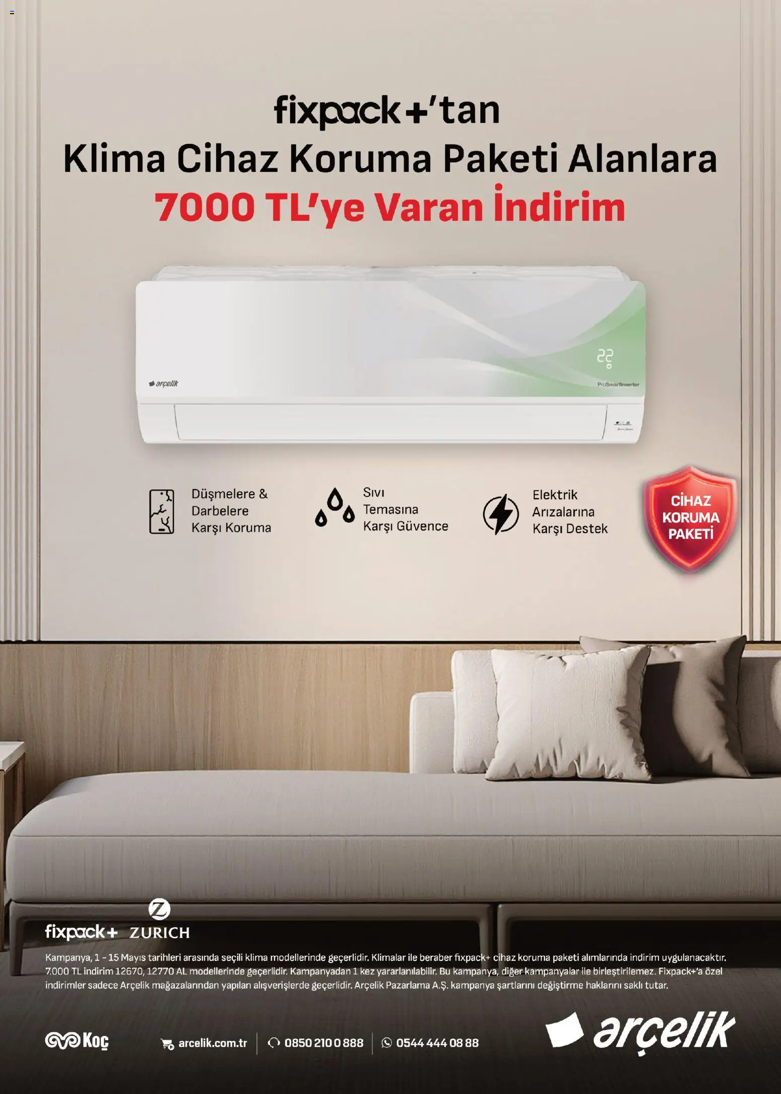 Arçelik - İklimlendirme Kataloğu - 01.05.2026 tarihinden itibaren geçerlidir | Sayfa: 39 | Ürünler: Klima