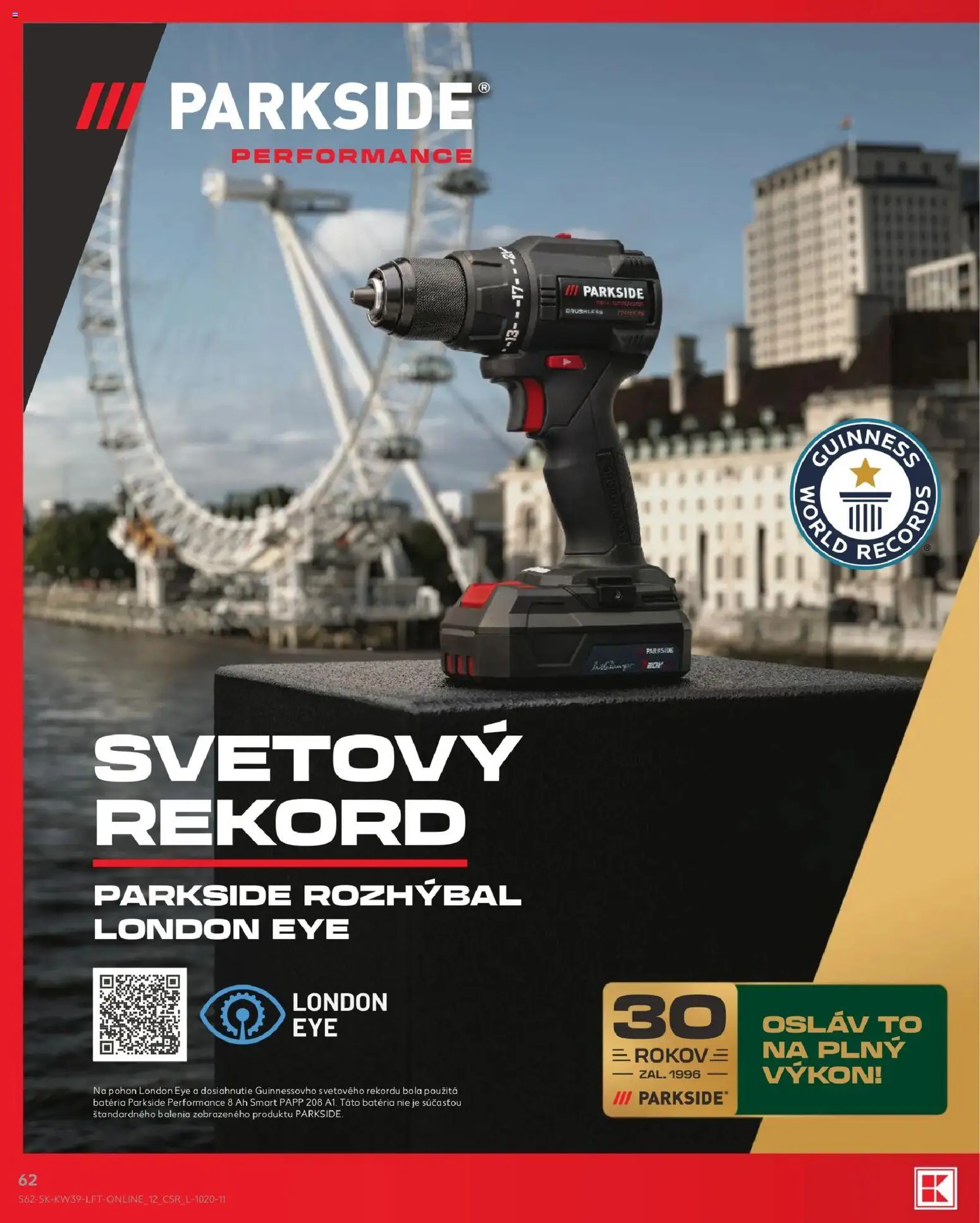 Nové Kaufland akcie – leták je platný od 24.09.2026 | Strana: 62 | Produkty: Parkside, Batéria