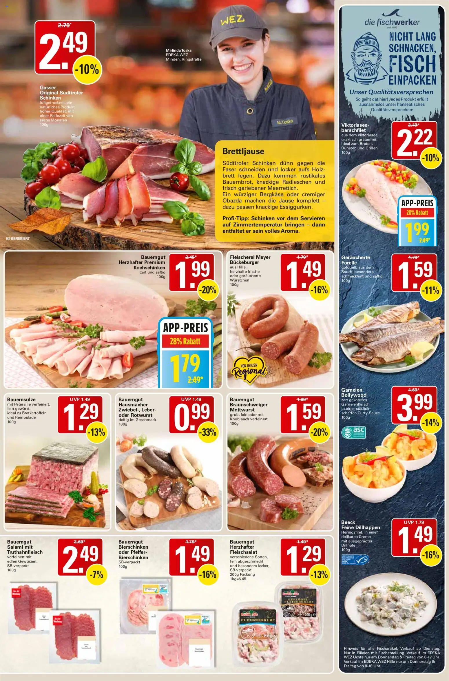 WEZ Prospekt – gültig ab 02.11.2026 | Seite: 5 | Produkte: Creme, Knoblauch, Bauerngut, Salami