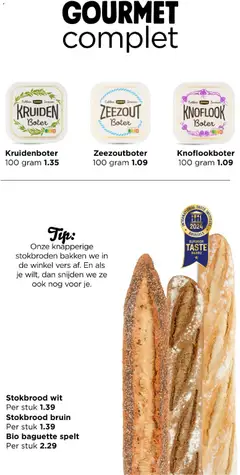 Bio baguette spelt, Per stuk - Voorbeeld van een folder van Jumbo, geldig van 30-09-2026 | Pagina: 24 | Producten: Stokbrood, Kruiden, Zeezout, Knoflook