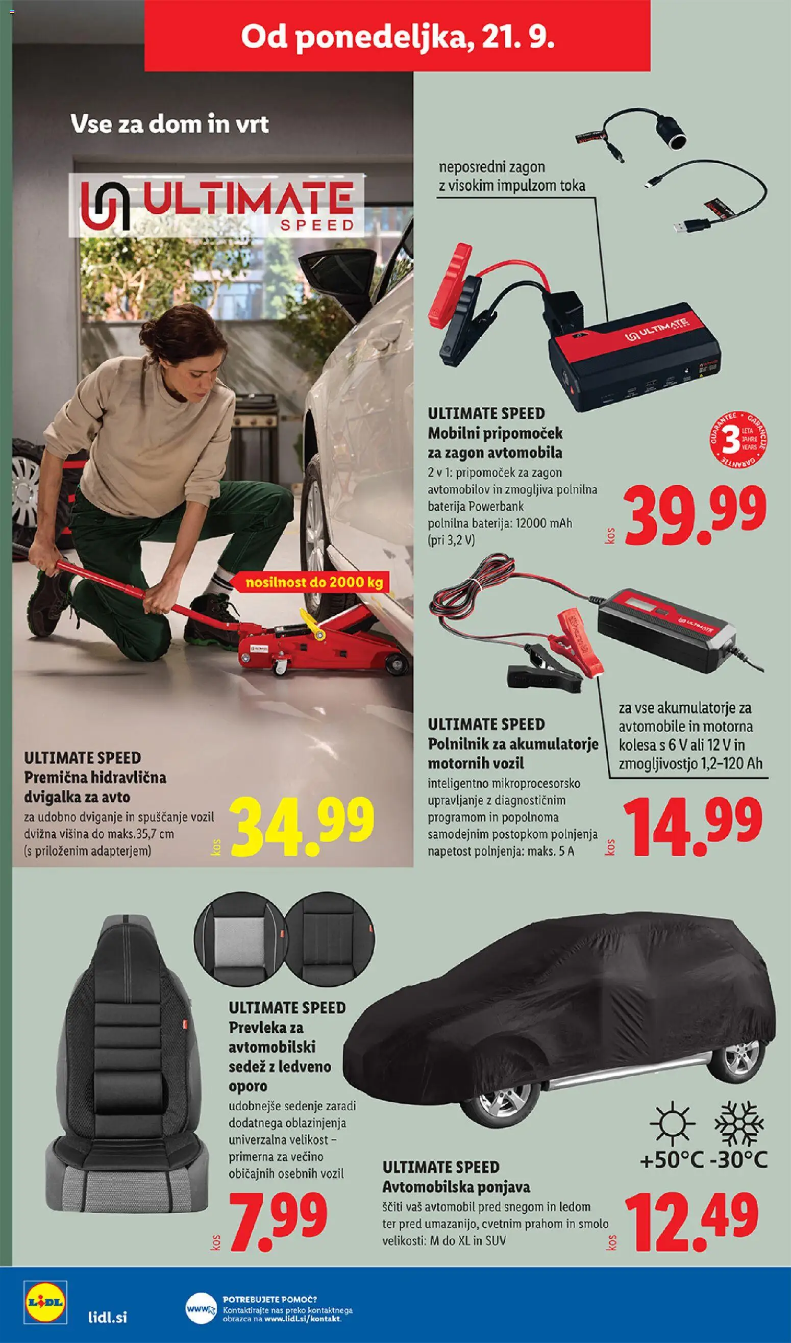 Novi Lidl katalog ponudbe – veljaven od 17.09.2026 | Stran: 52 | Izdelki: Baterija, Prevleka, Polnilnik