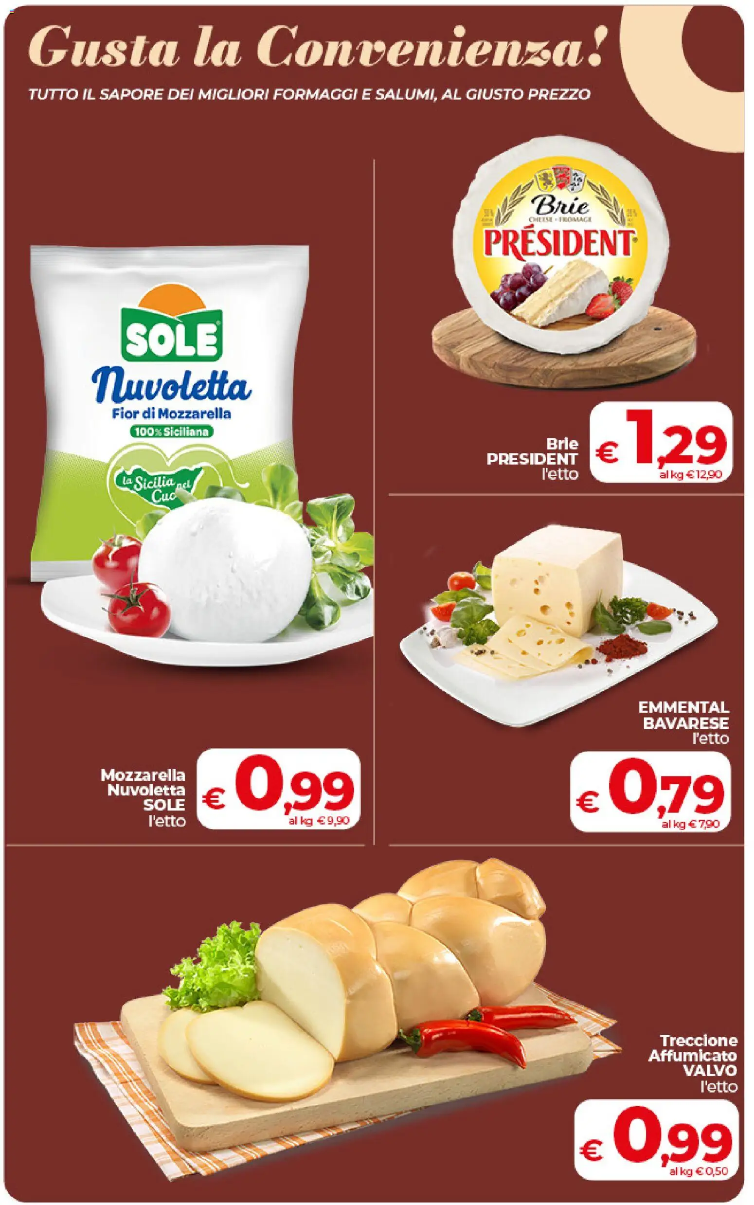 Volantino COOP del 09.06.2026 | Pagina: 10 | Prodotti: Mozzarella, Emmental