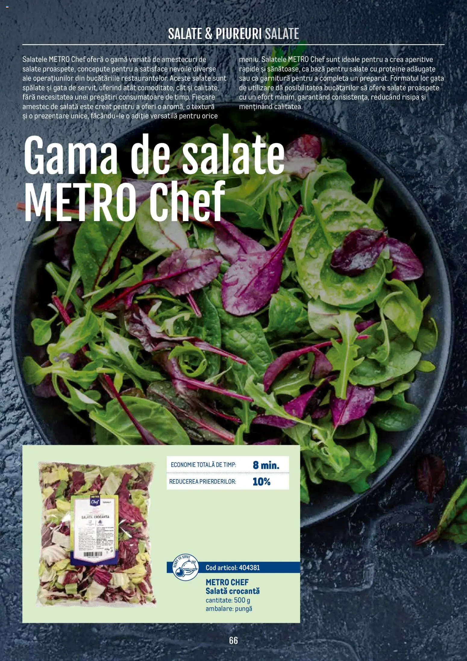 Noul catalog Metro – valabil de la 21.04.2026 | Pagină: 66 | Produse: Pungă, Proteine, Amestec, Salată