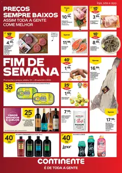 Pré-visualização Continente Fim de Semana à Continente válido de 25/09/2026