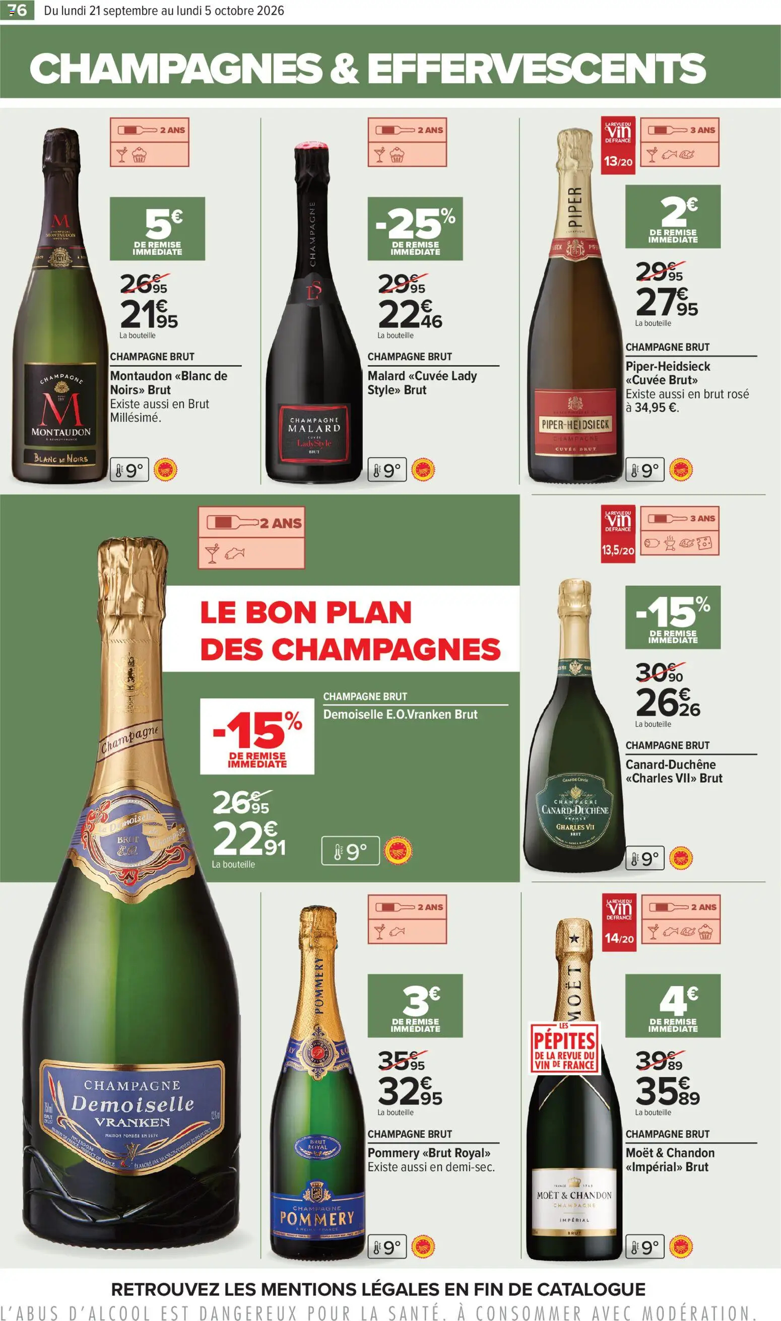 {H1} | Page: 76 | Produits: Champagne brut demoiselle, Champagne brut, Brut champagne, Moët