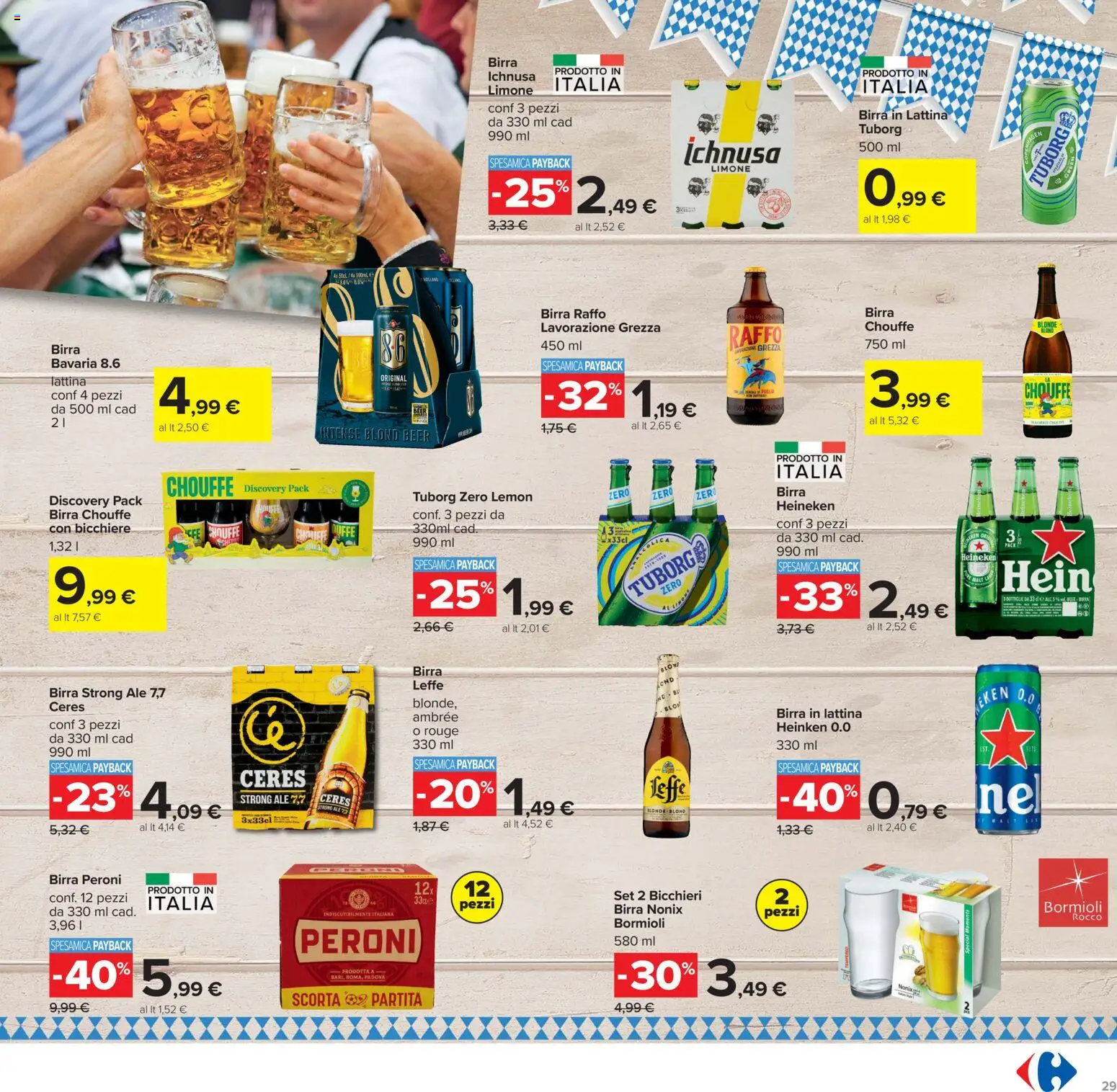 Volantino Carrefour del 15/09/2026 | Pagina: 29 | Prodotti: Birra Raffo, Birra, Limone, Ceres
