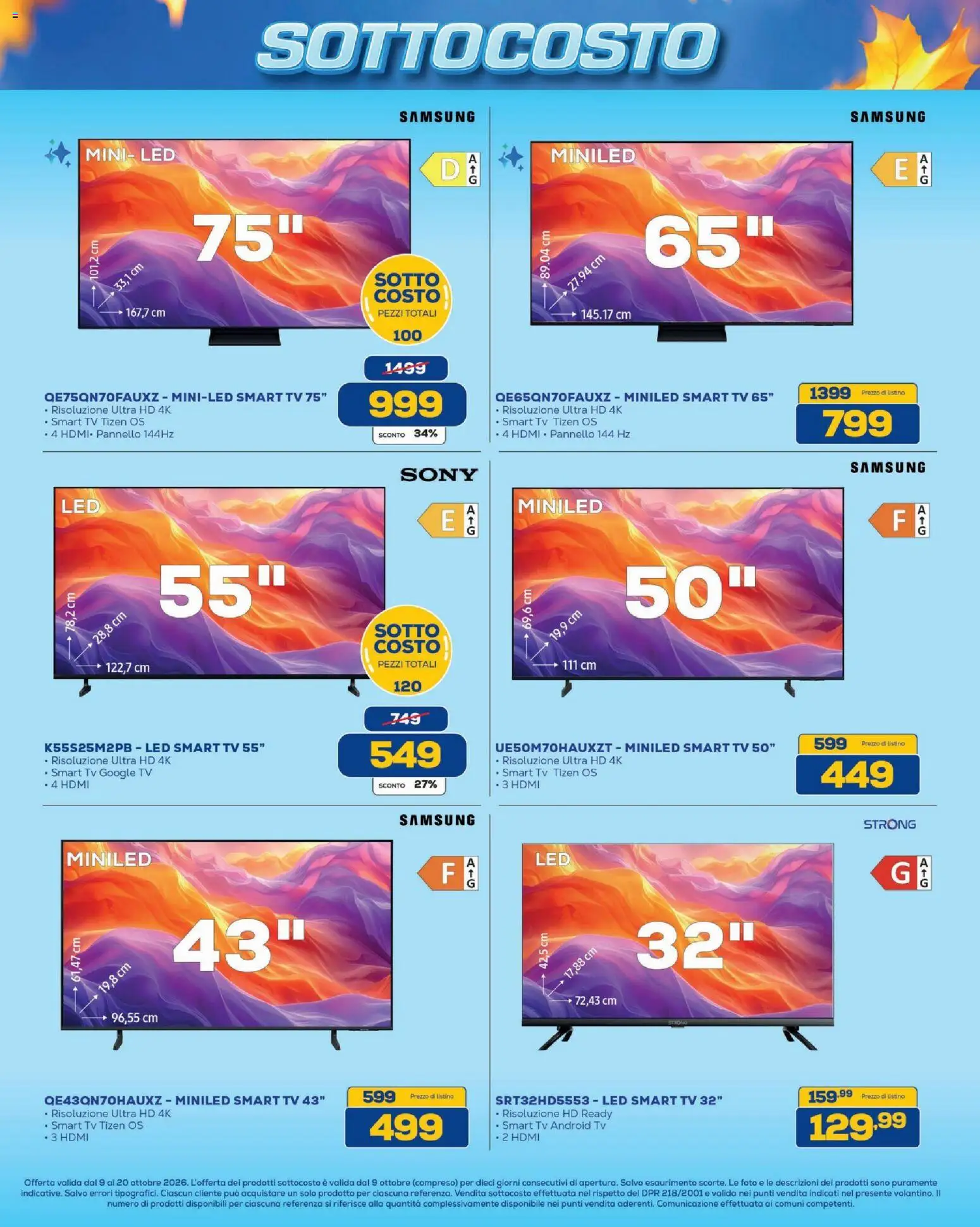 Volantino BRUNO del 09/10/2026 | Pagina: 5 | Prodotti: smart TV, TV, Samsung