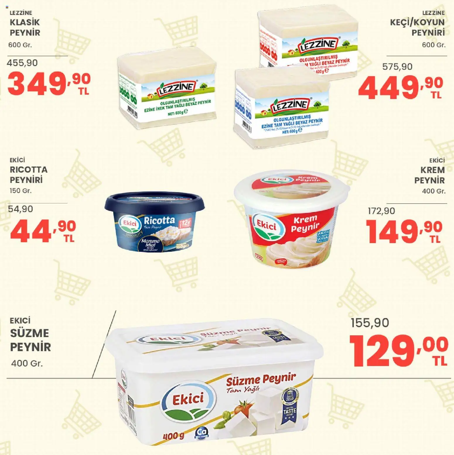 Sarıyer Katalog - 07 Ağustos 2026 tarihinden itibaren geçerlidir | Sayfa: 10 | Ürünler: Krem, Peynir, Ekici, Süzme peynir