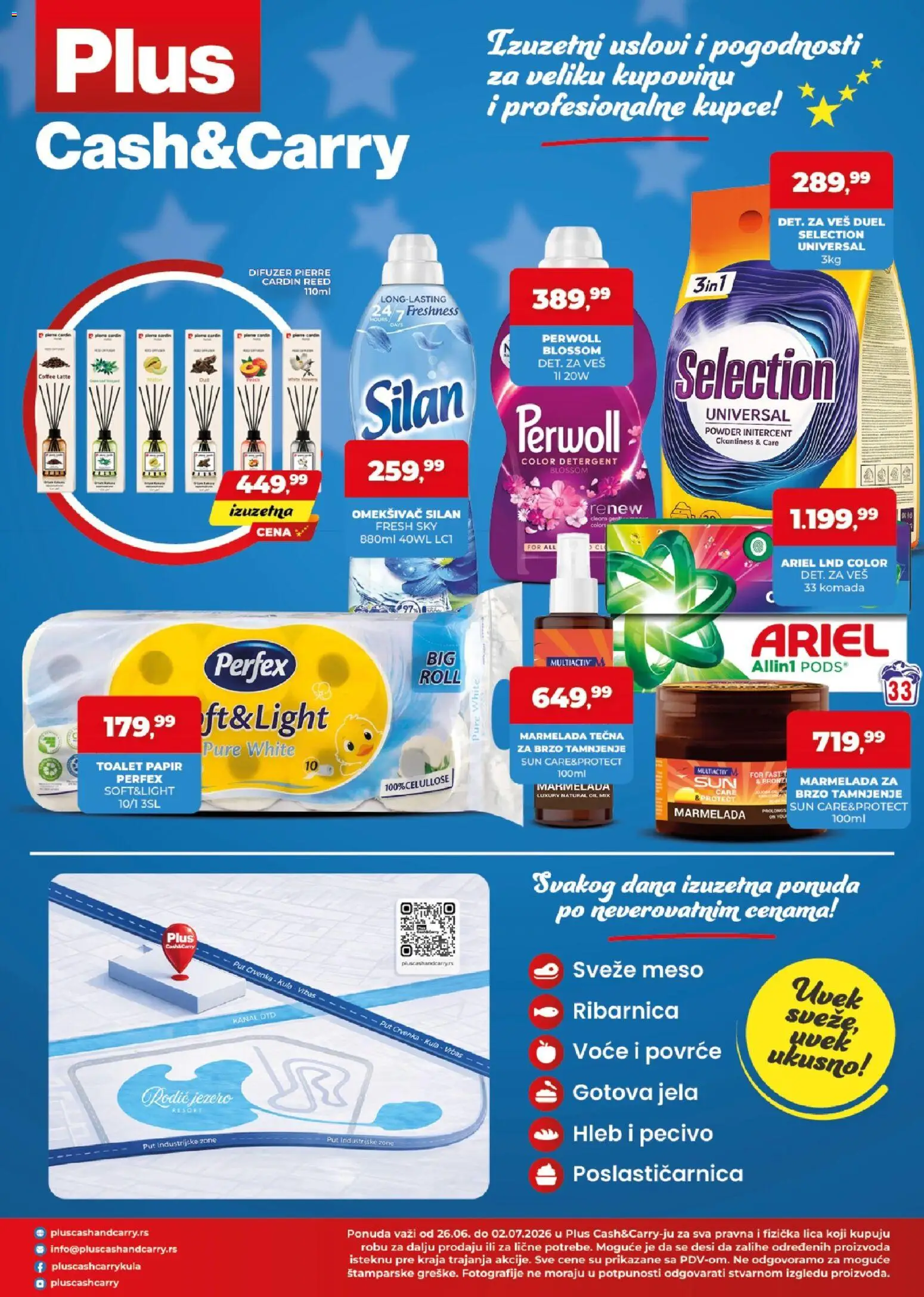 Plus Cash & Carry katalog - važi od 26.06.2026 | Strana: 4 | Proizvode: Ariel, Perwoll, Silan, Pecivo