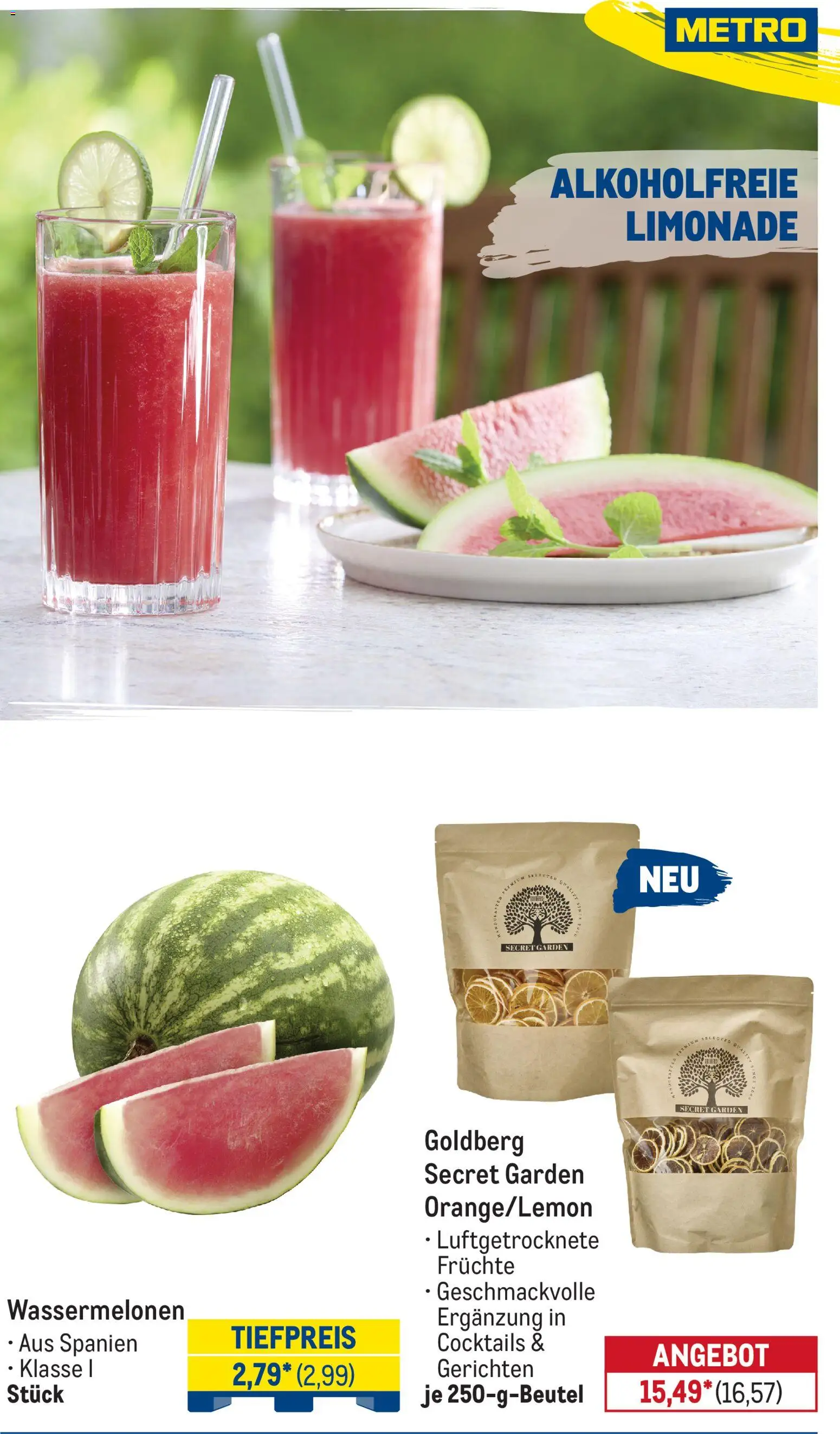 Metro Monats-Menü – gültig ab 01.07.2026 | Seite: 28 | Produkte: Limonade