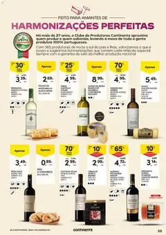 Pré-visualização Continente Açores Vinhos, Enchidos e Queijos válido de 22/09/2026 | Página: 35 | Produtos: Tábua, Castello d'Alba, Vinho, Alho